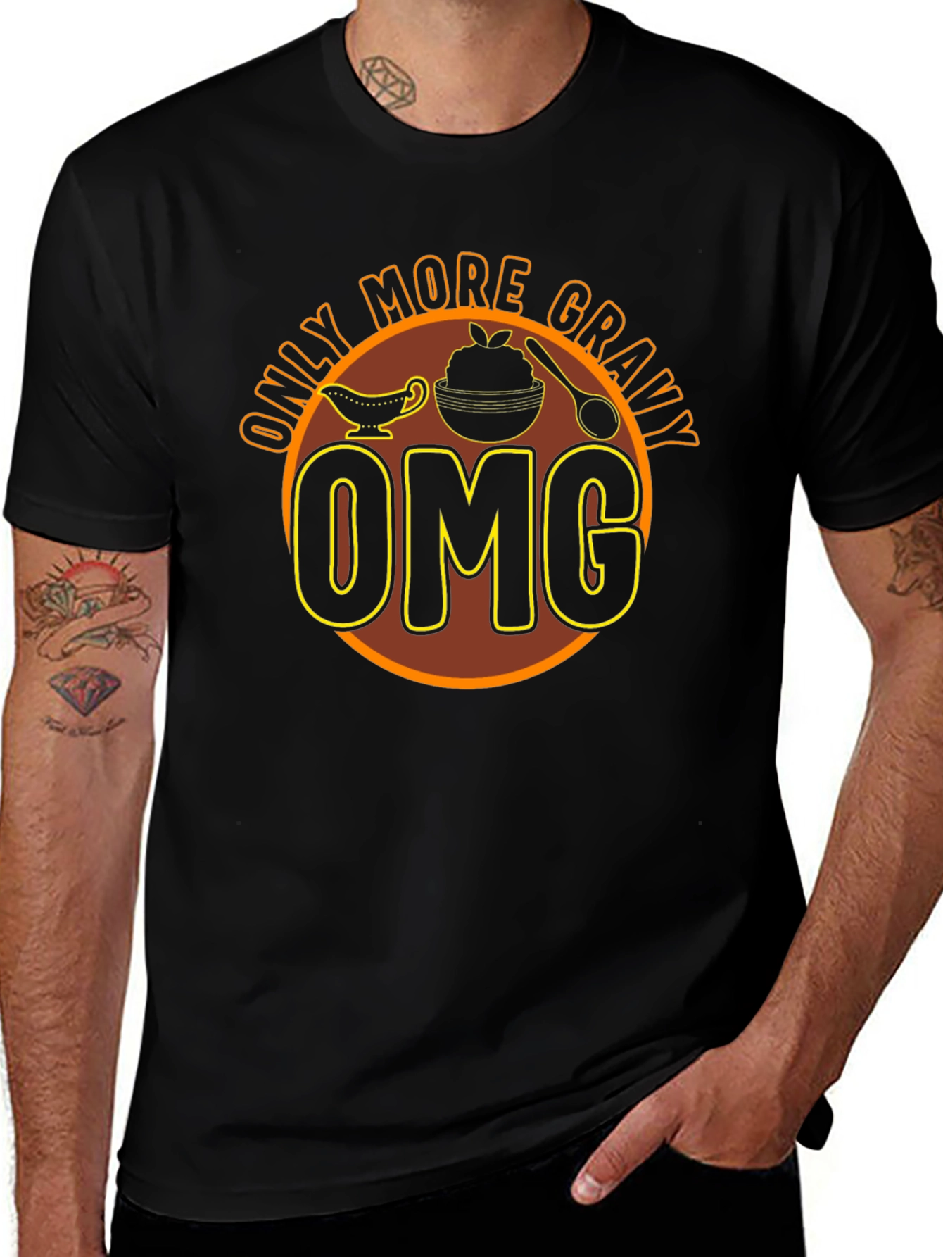 Variant 27 of Only More Gravy OMG T-Shirt - Thanksgiving
