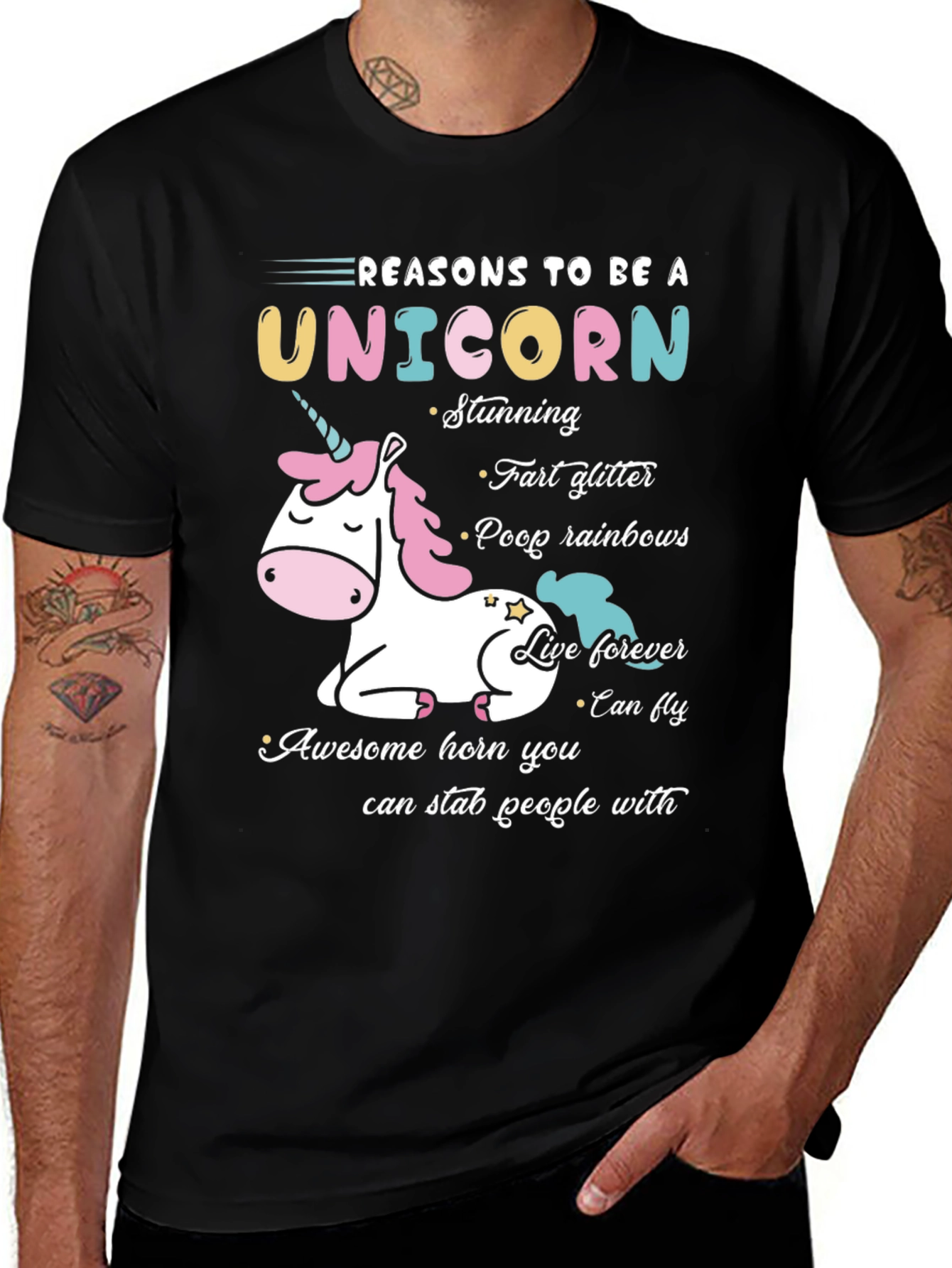 Reasons To Be A Unicorn Graphic Tee