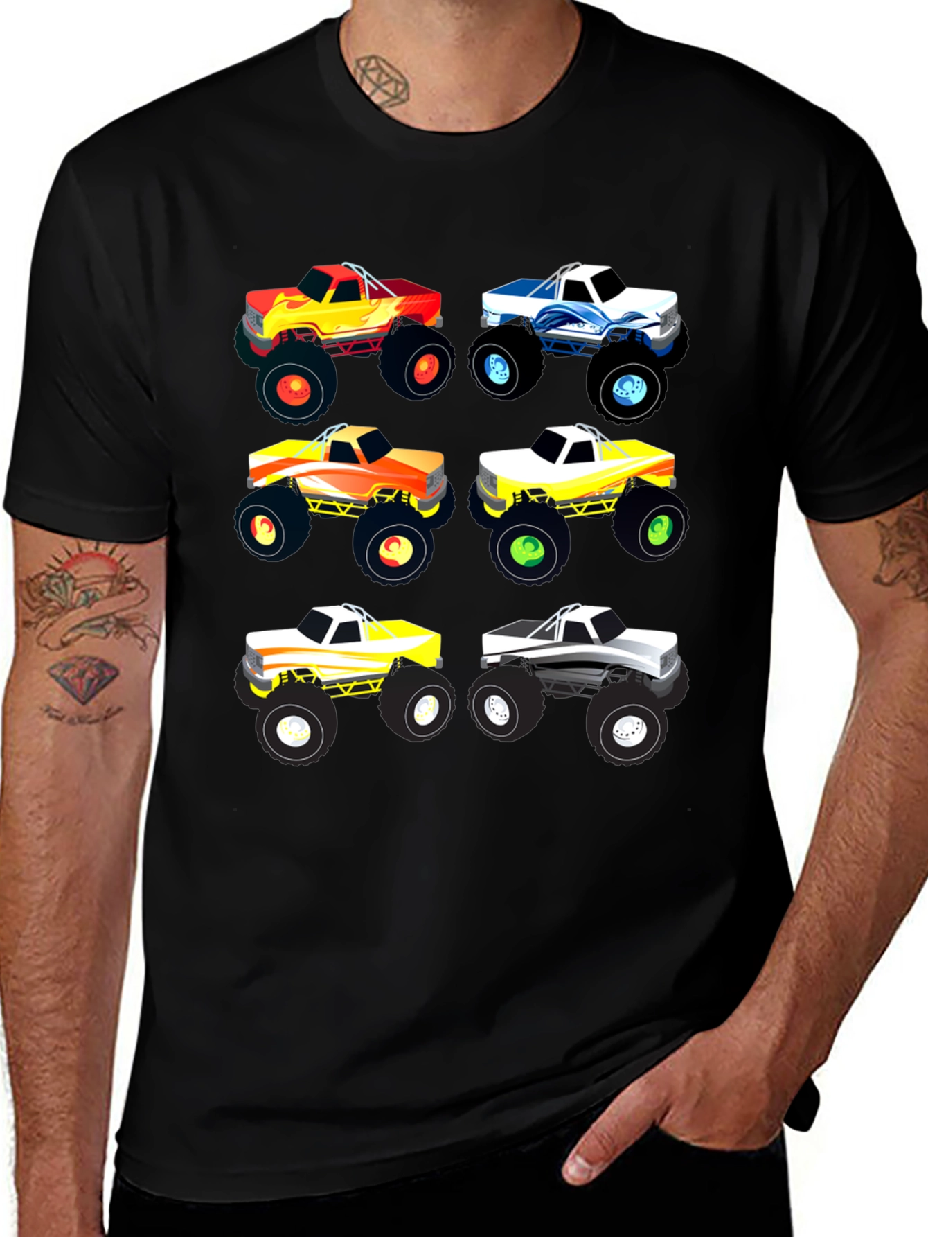 Variant 22 of Monster Truck T-Shirt: Fun, Colorful Designs!