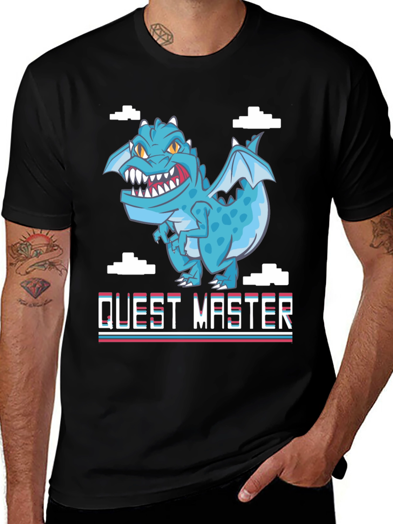 Variant 13 of Quest Master Dragon Black T-Shirt