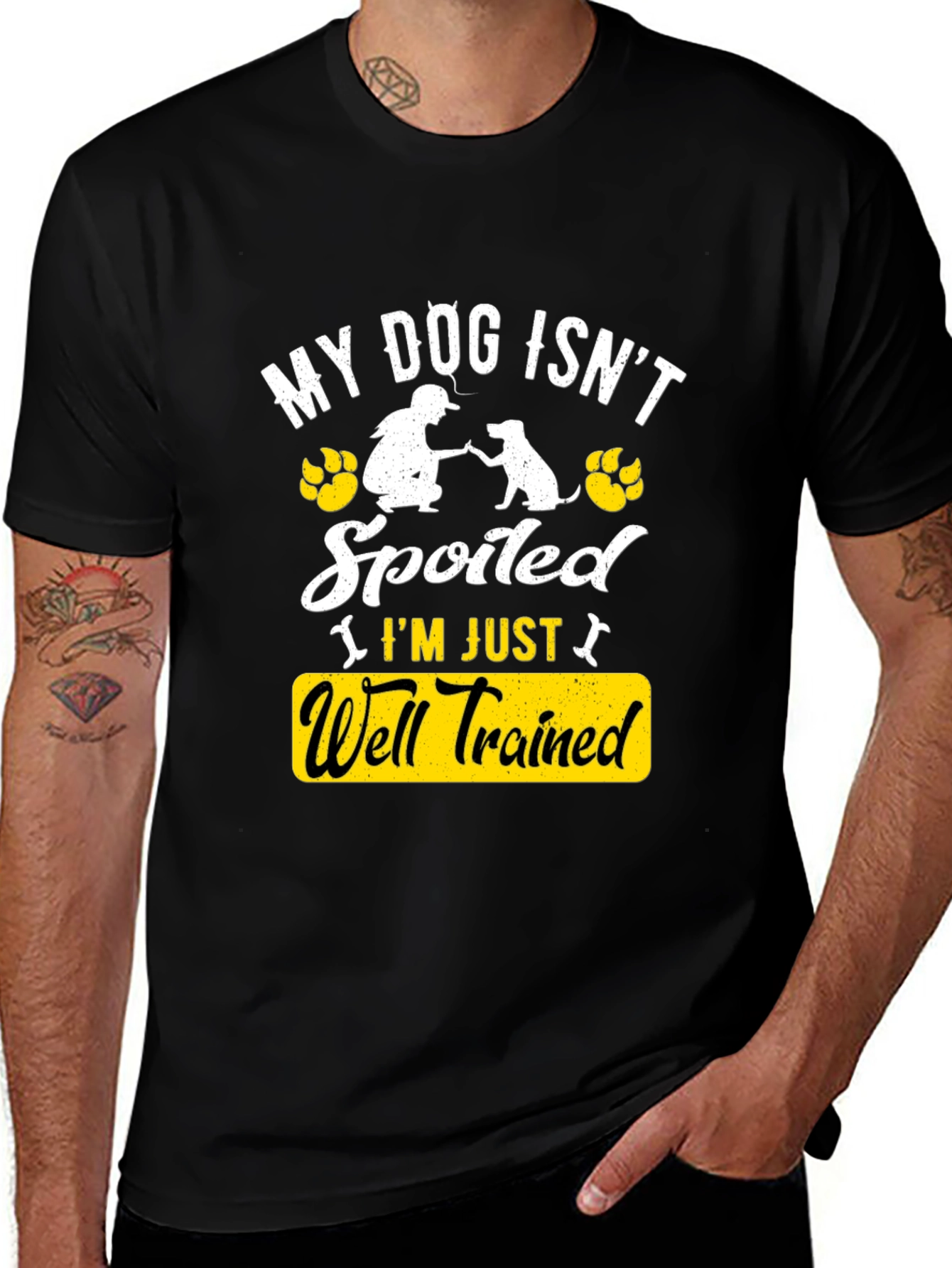 Variant 5 of Dog Lover T-Shirt: My Dog Isn't Spoiled