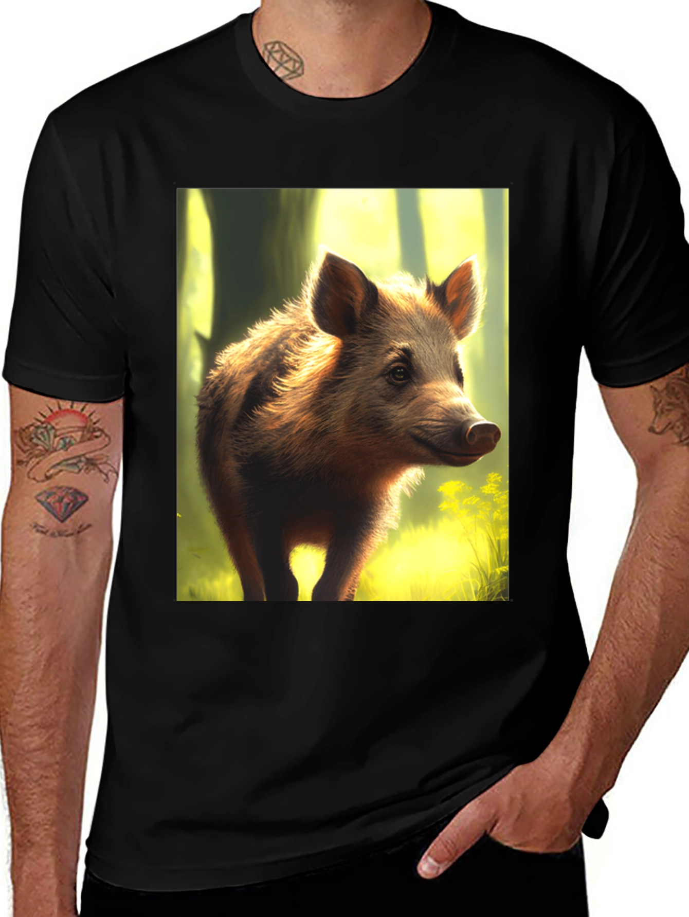 Variant 18 of Wild Boar Graphic Tee