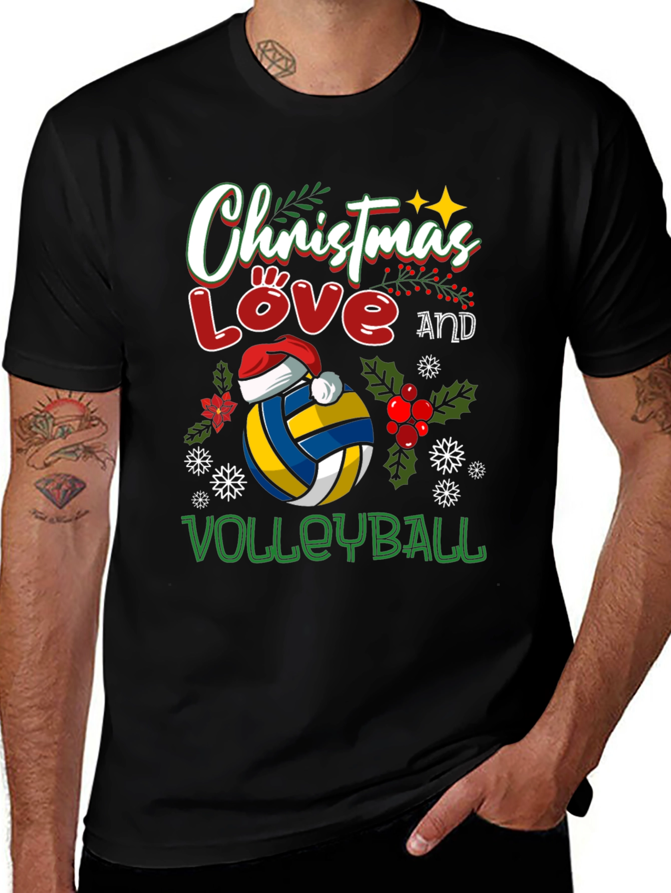 Christmas Love Volleyball T-Shirt