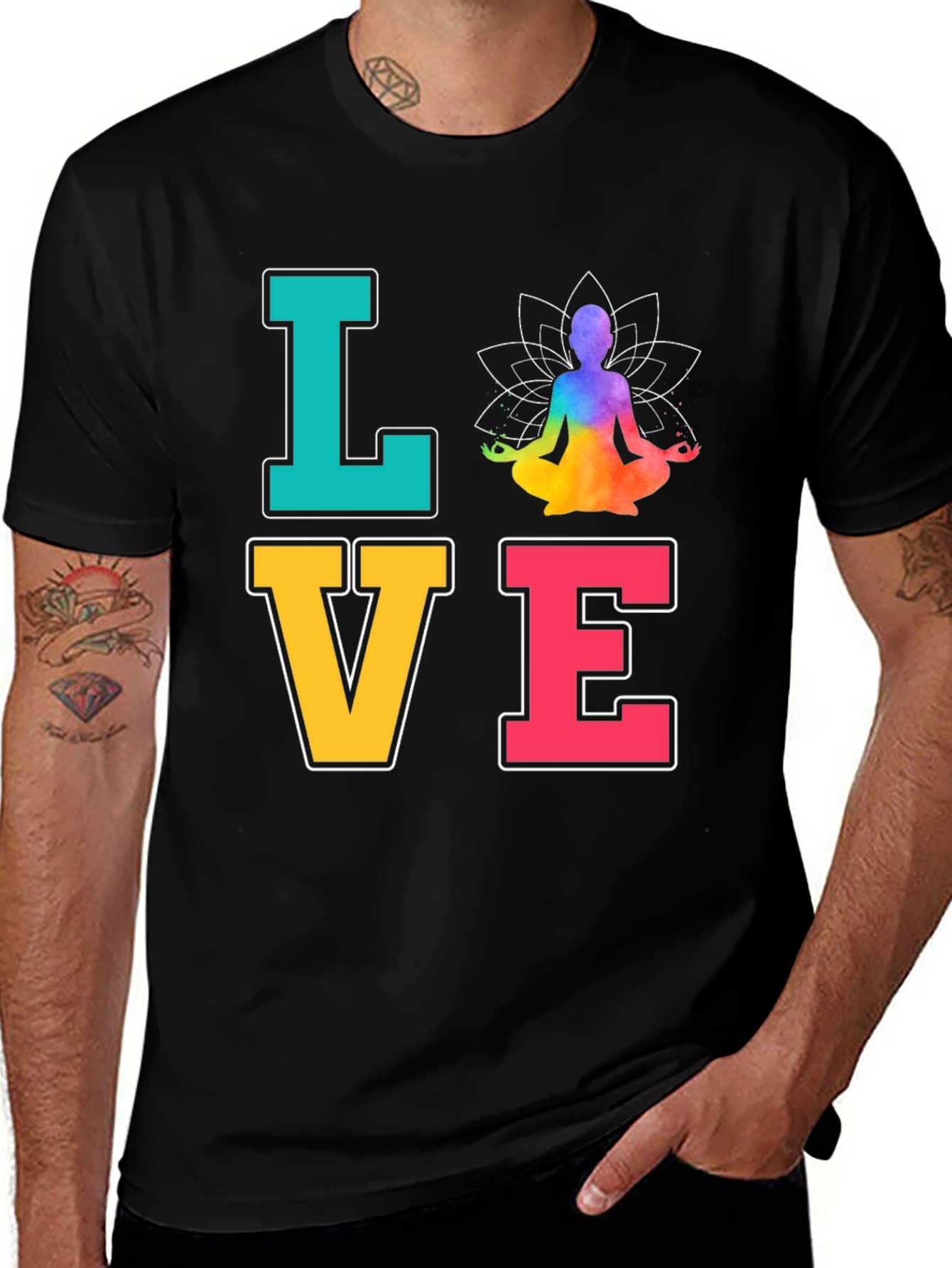 Variant 13 of Yoga Love T-Shirt Meditate Zen Chakra Peace