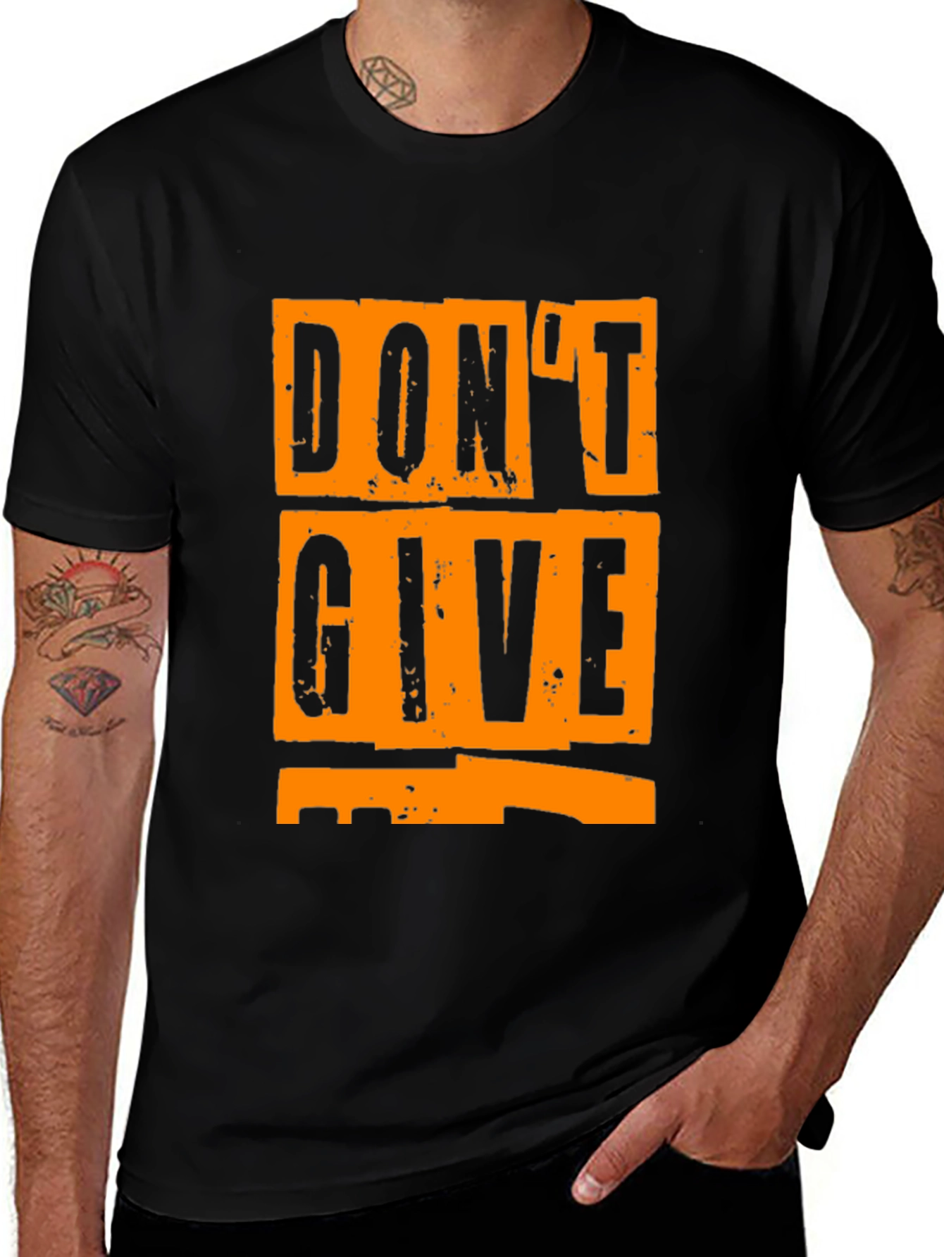 Variant 21 of Don't Give Up Graphic T-Shirt - Motivational Tee