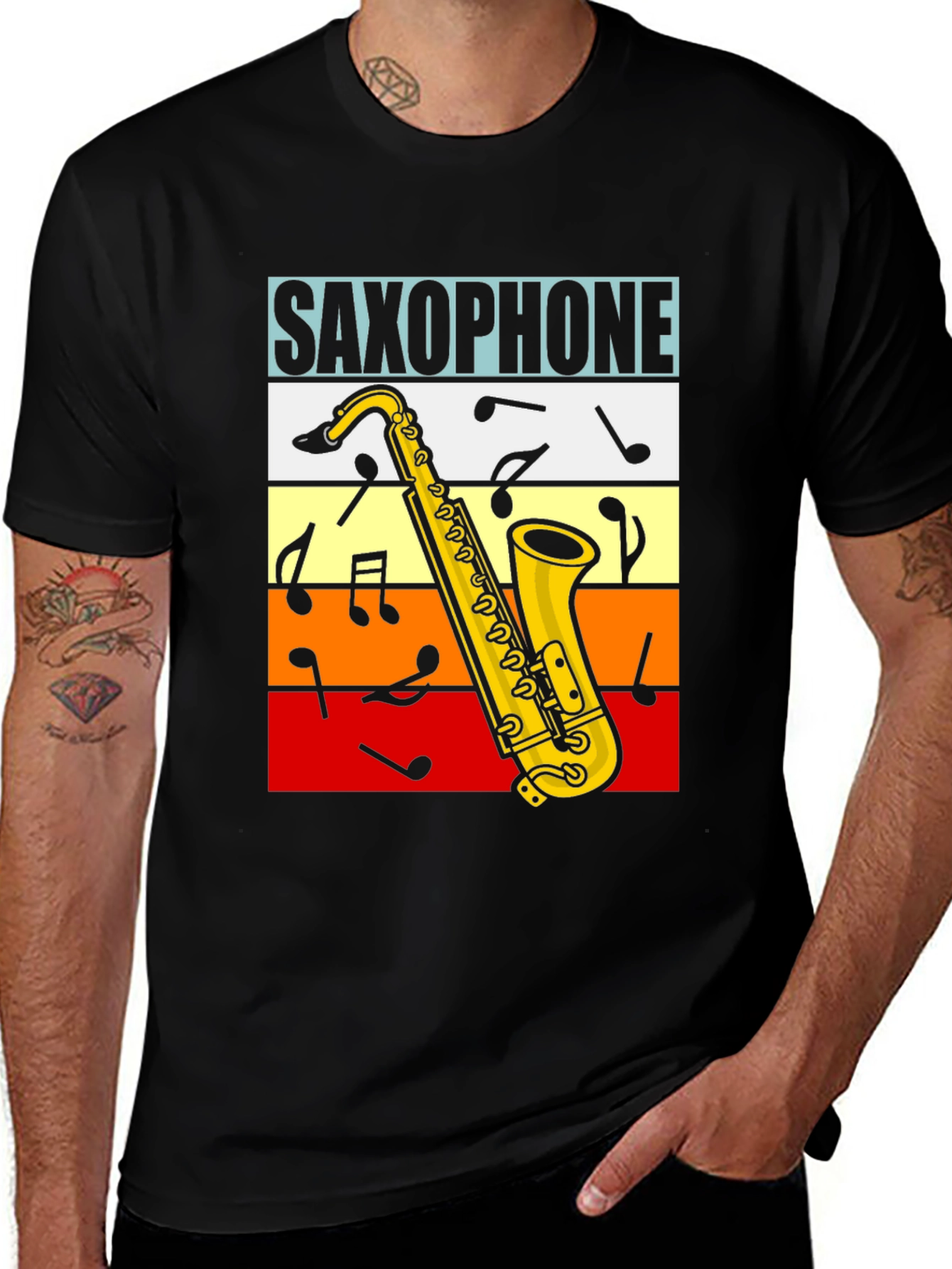 Variant 25 of Saxophone Music T-Shirt