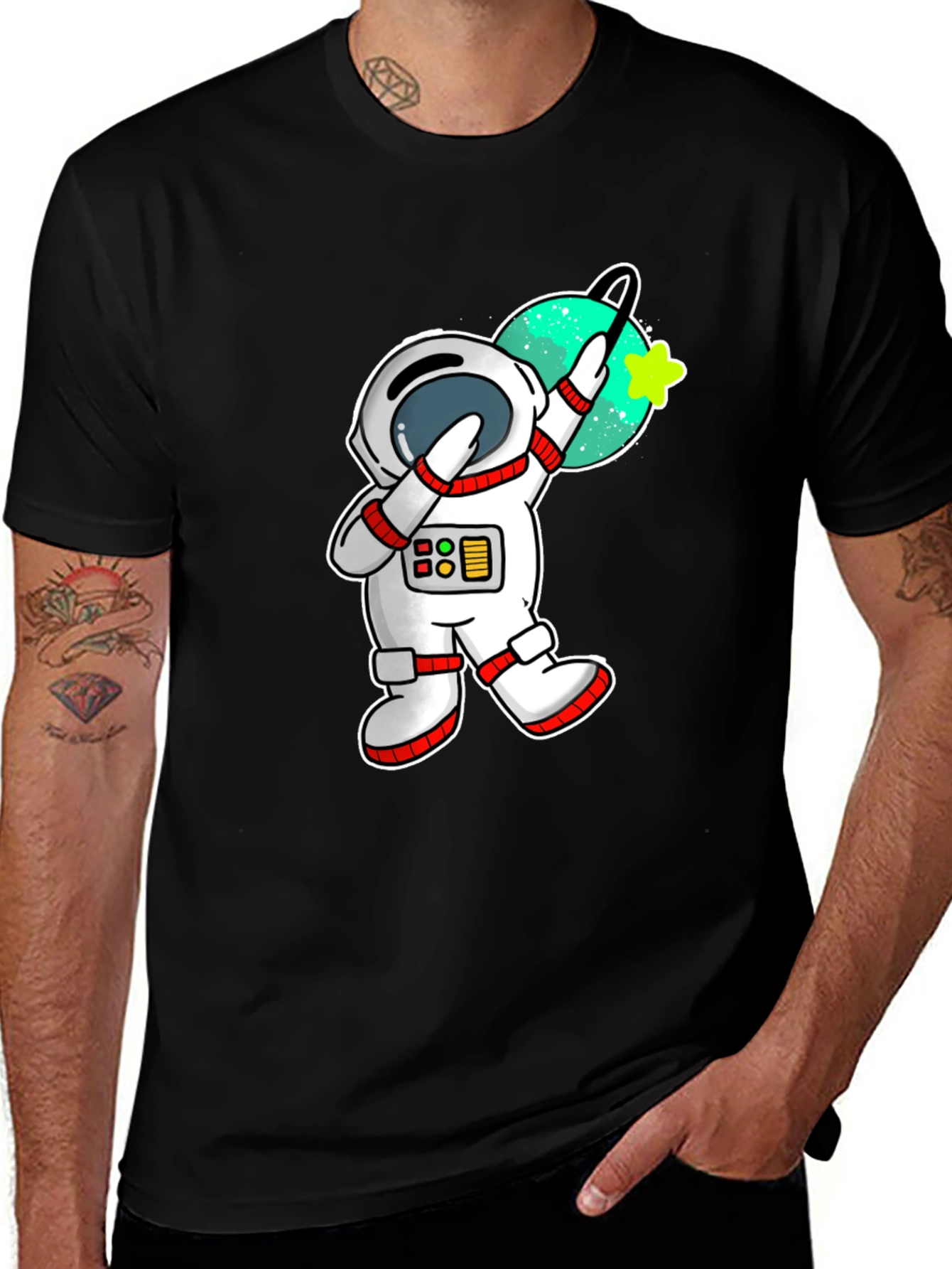 Variant 26 of Astronaut Dab T-Shirt - Space Fun!