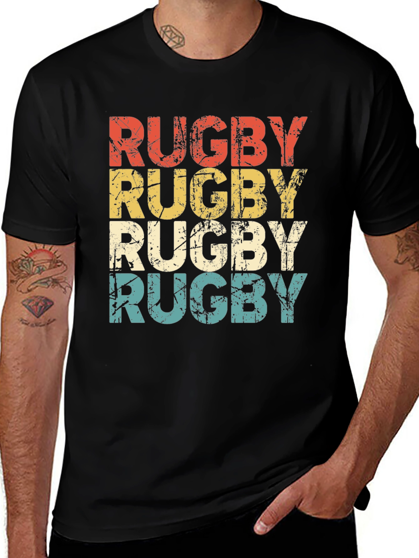 Variant 24 of Vintage Rugby T-Shirt - Retro Design