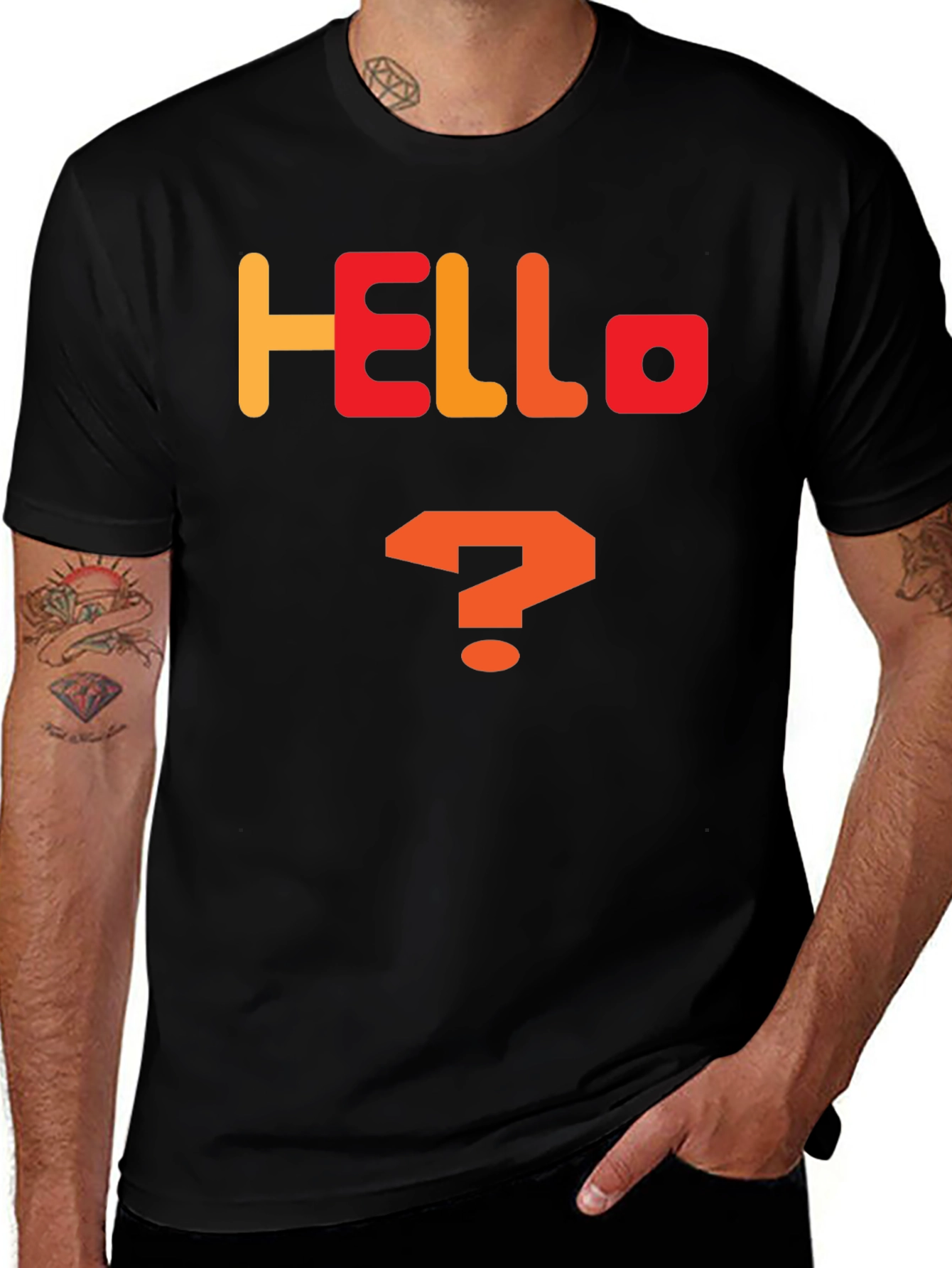 Variant 21 of Hello Question Mark Graphic Tee