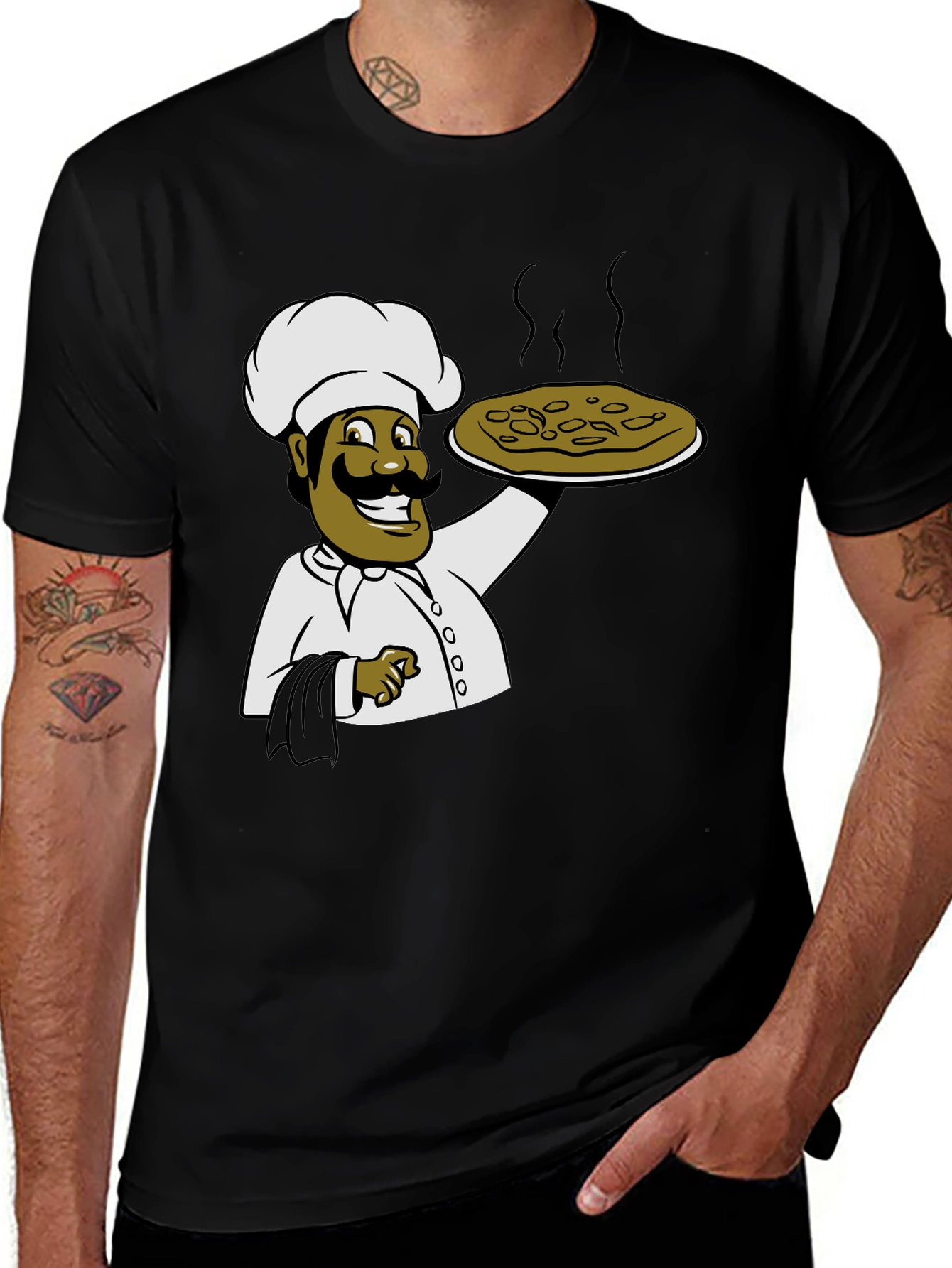 Variant 30 of Chef Graphic T-Shirt - Unisex Black Tee