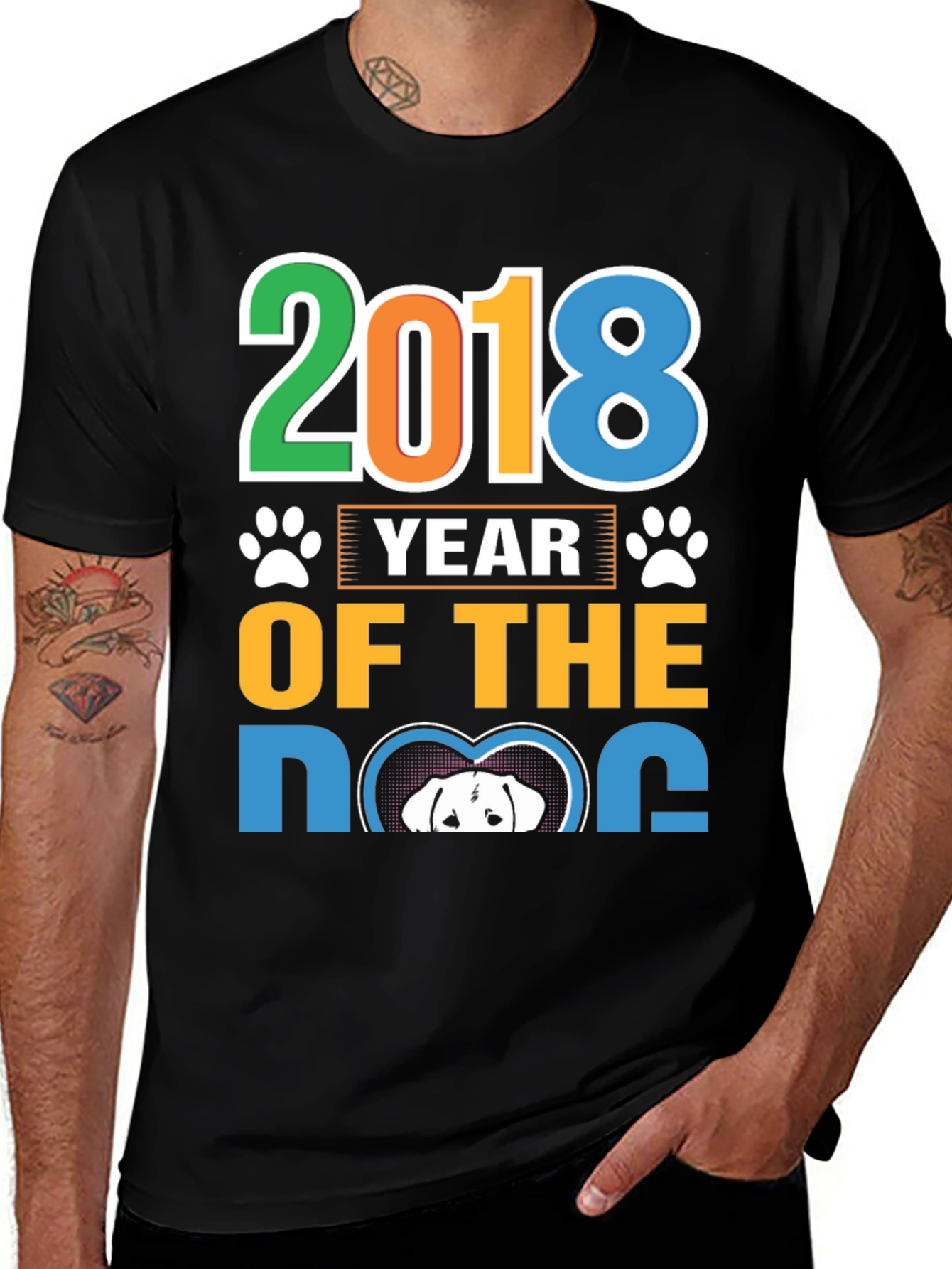Variant 29 of 2018 Year of the Dog Graphic Tee