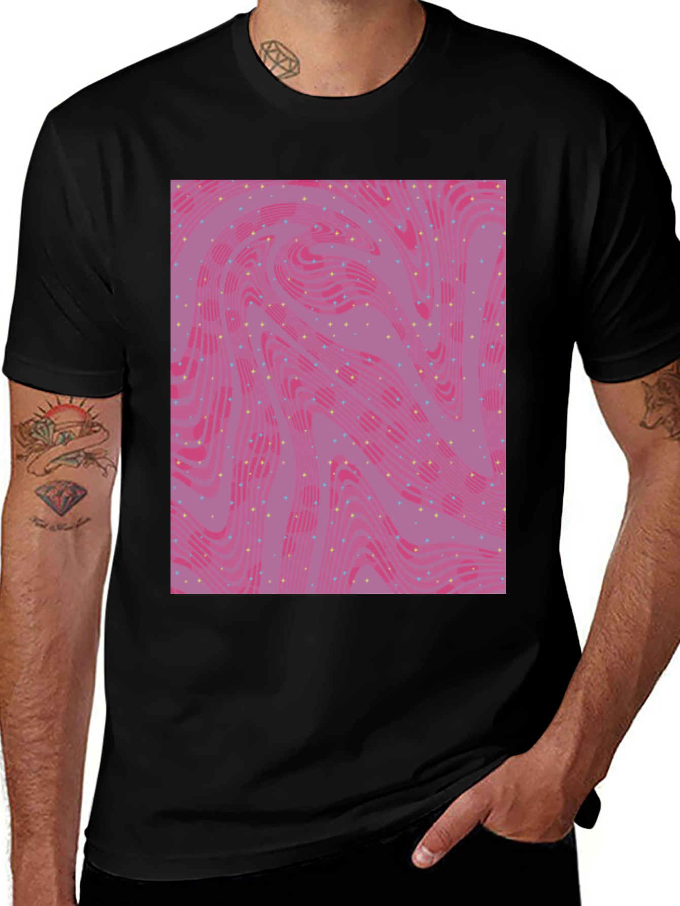 Retro Swirl T-Shirt - Abstract Art Tee