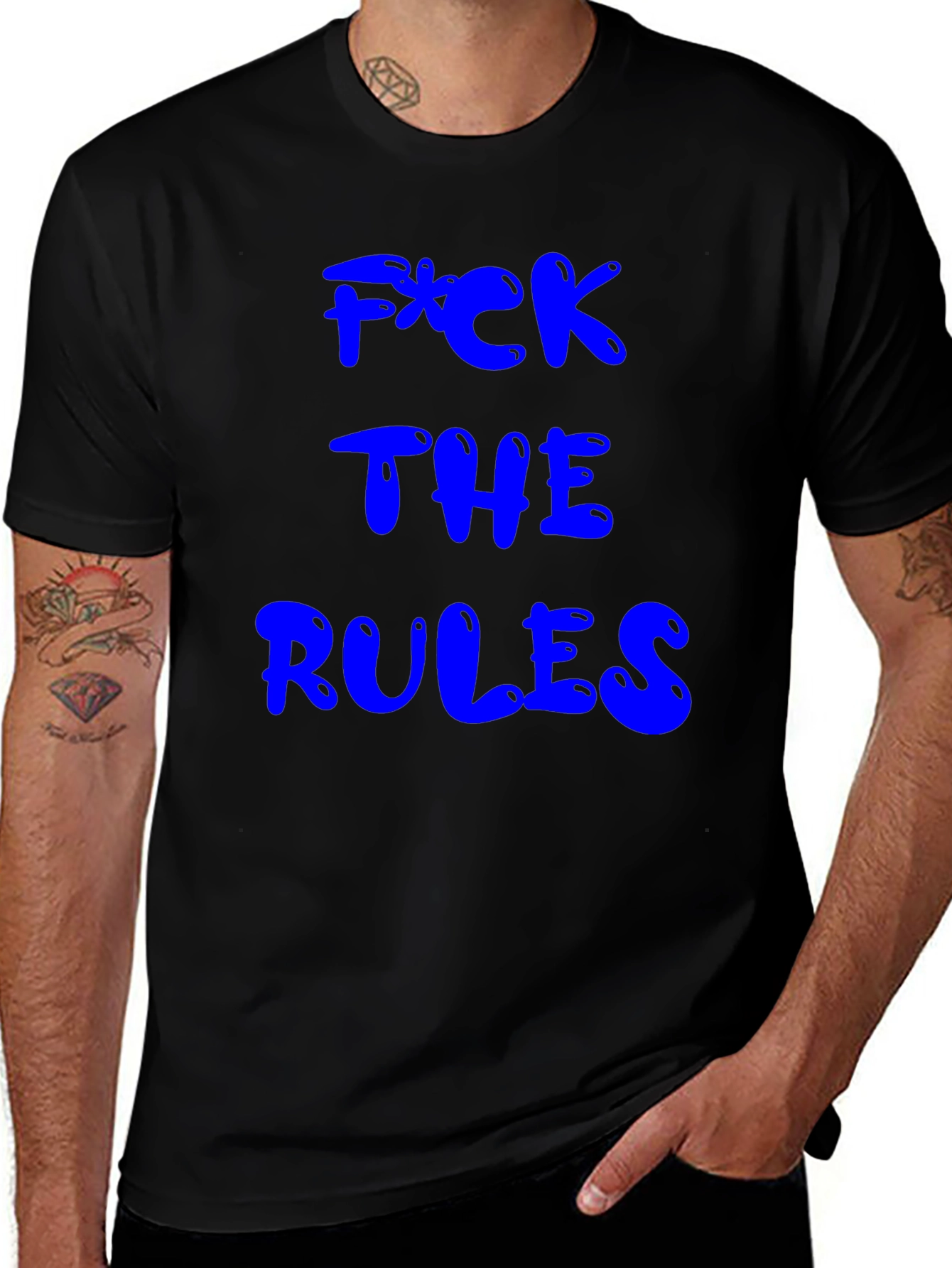 Variant 8 of F*ck The Rules Graphic Tee - Bold Statement Shirt