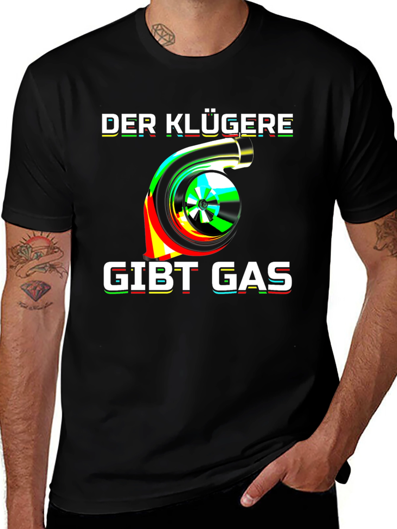 Variant 17 of Der Klügere Gibt Gas Turbo T-Shirt
