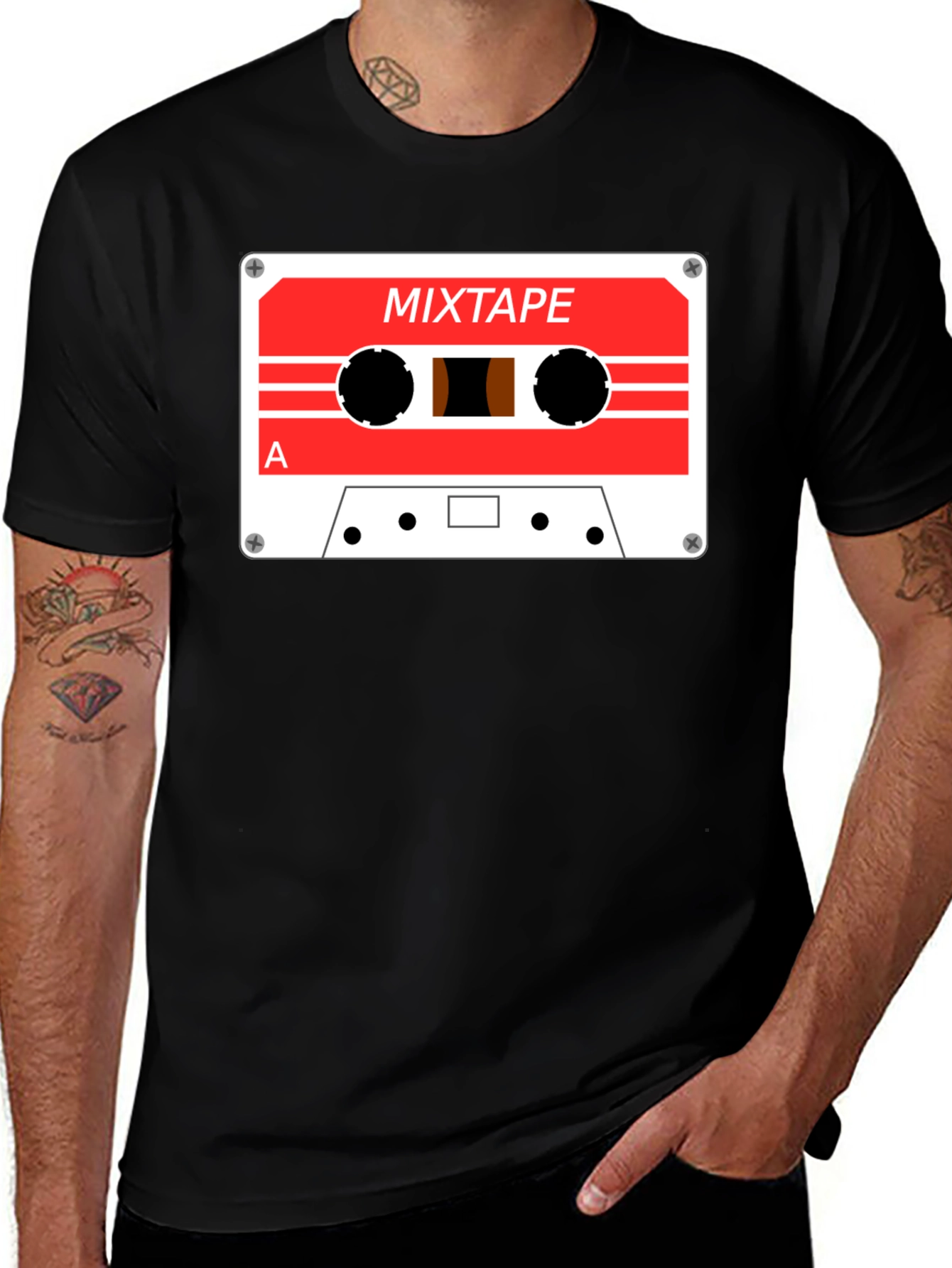 Variant 12 of Mixtape Cassette Graphic Tee - Retro Music T-Shirt