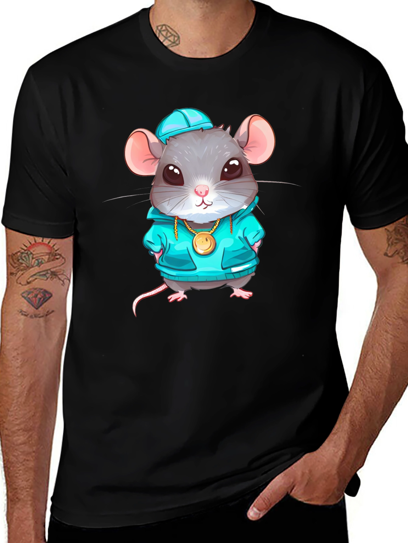 Variant 24 of Cool Rat Graphic T-Shirt