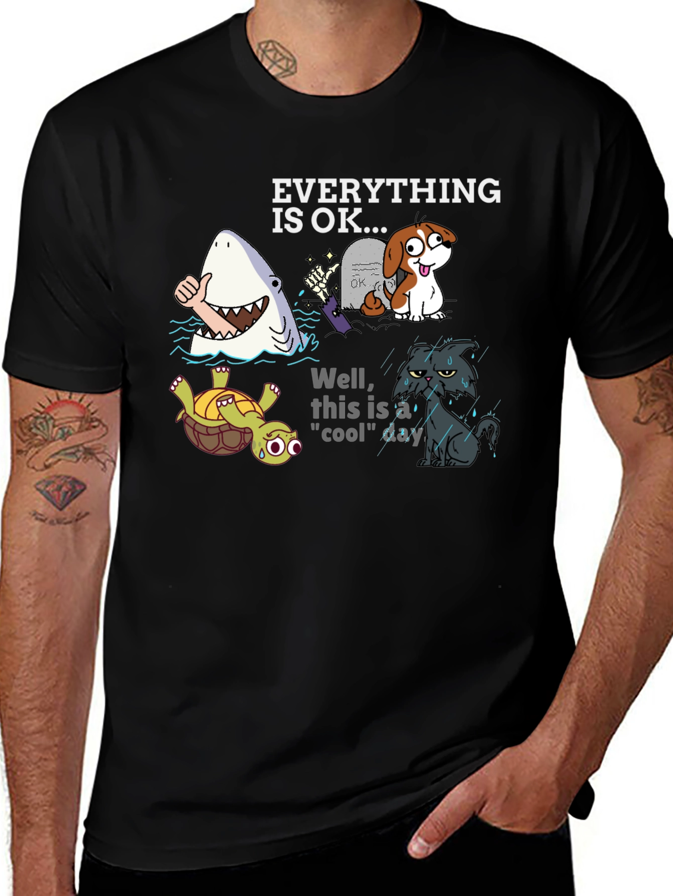 Variant 11 of Everything Is OK Graphic T-Shirt
