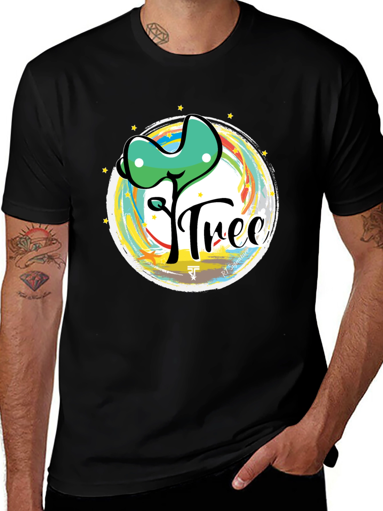 Variant 18 of Eco-Friendly Tree Graphic T-Shirt