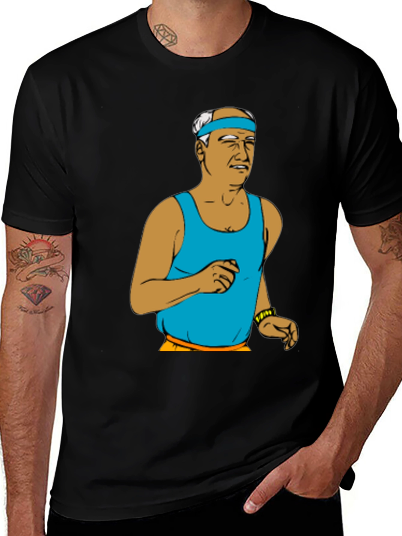 Variant 12 of Old Man Running T-Shirt