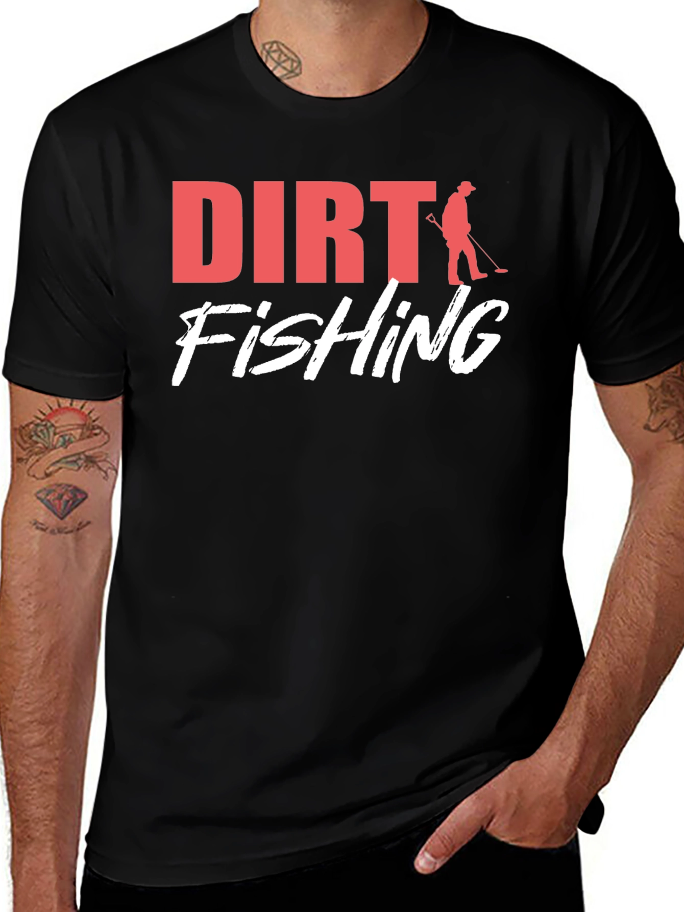 Variant 21 of Dirt Fishing Graphic Tee