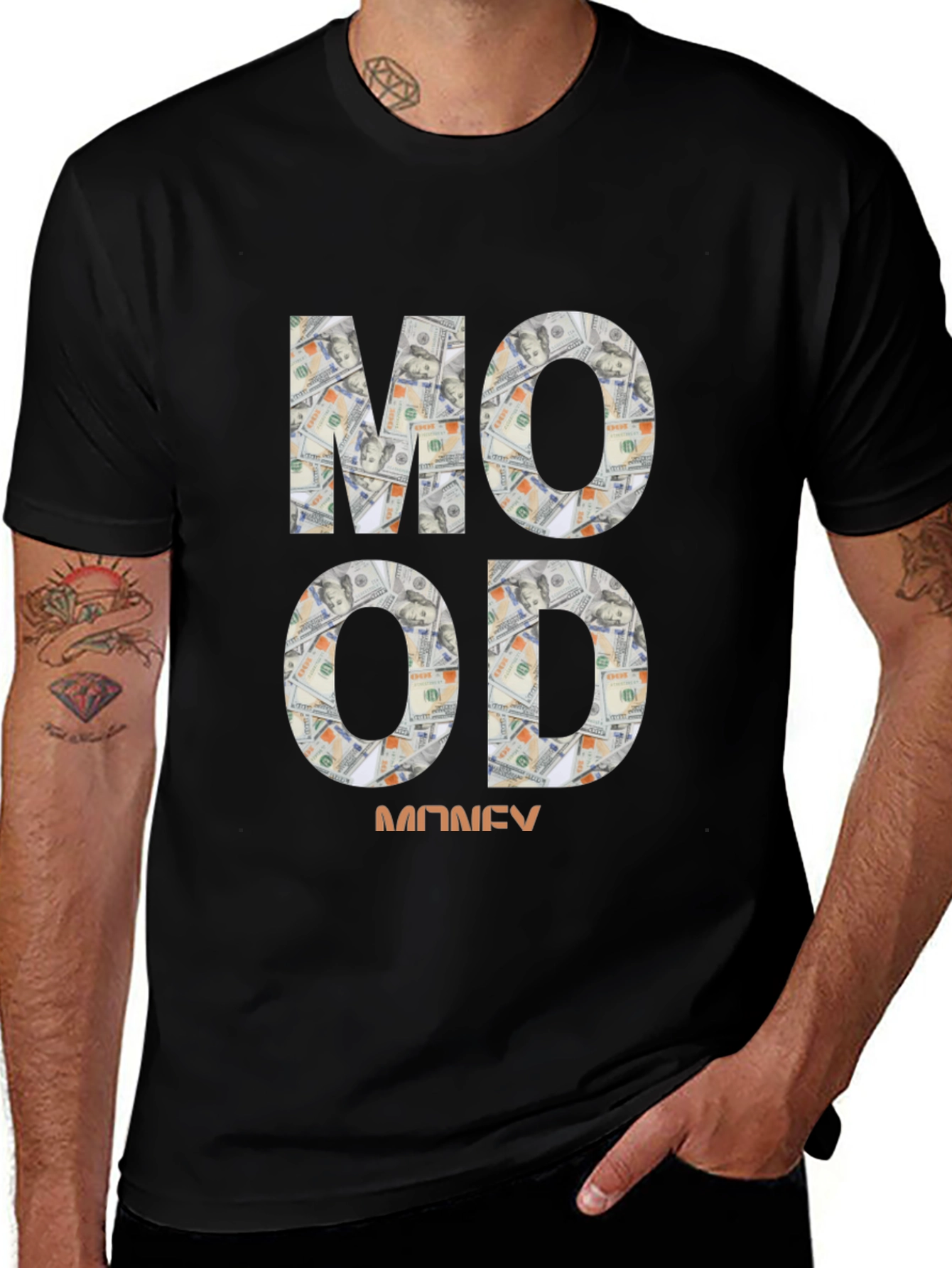 Variant 27 of Money Mood Graphic T-Shirt - Streetwear Style