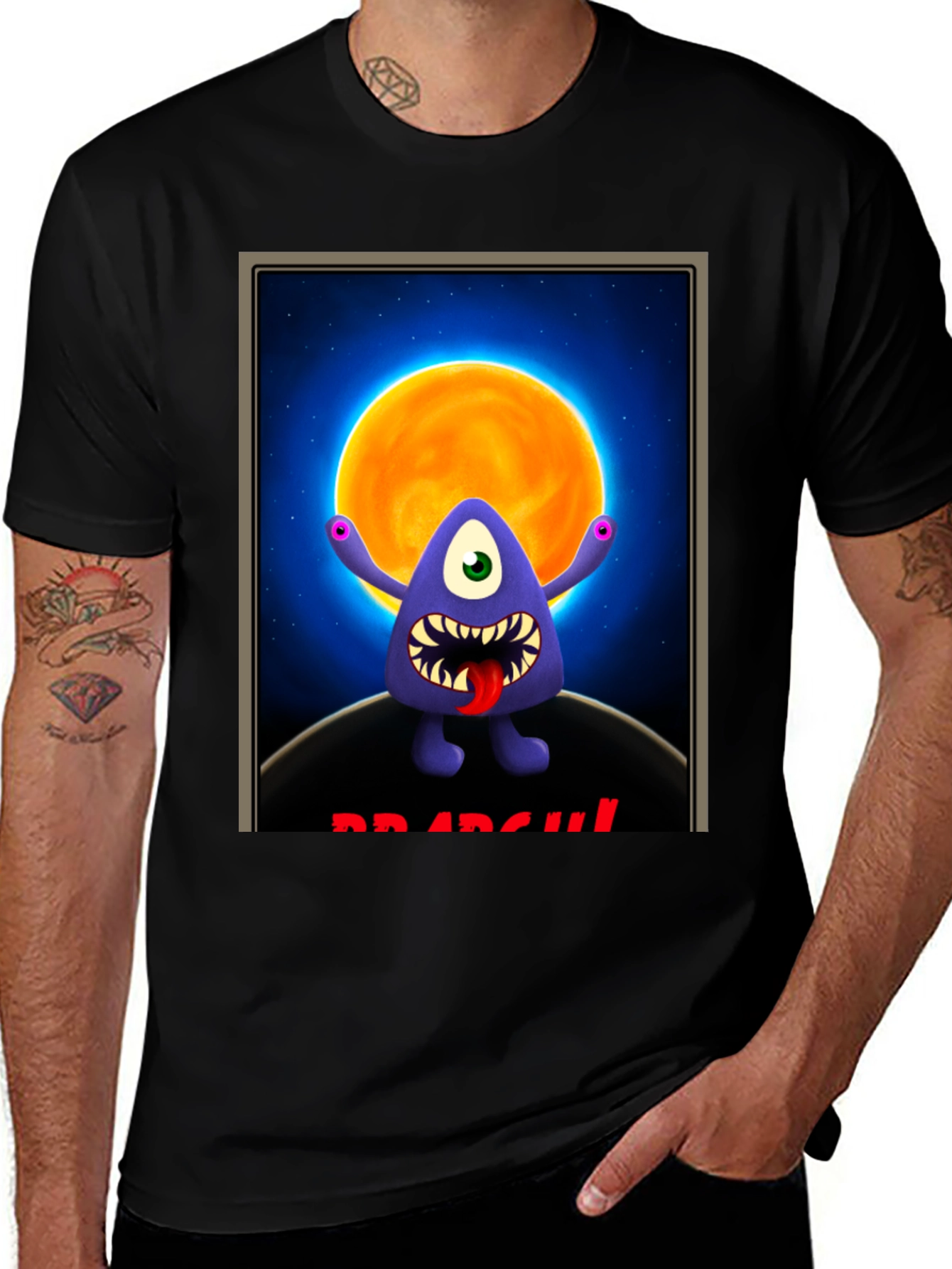 Variant 14 of Monster Graphic T-Shirt - Spooky Cute Style