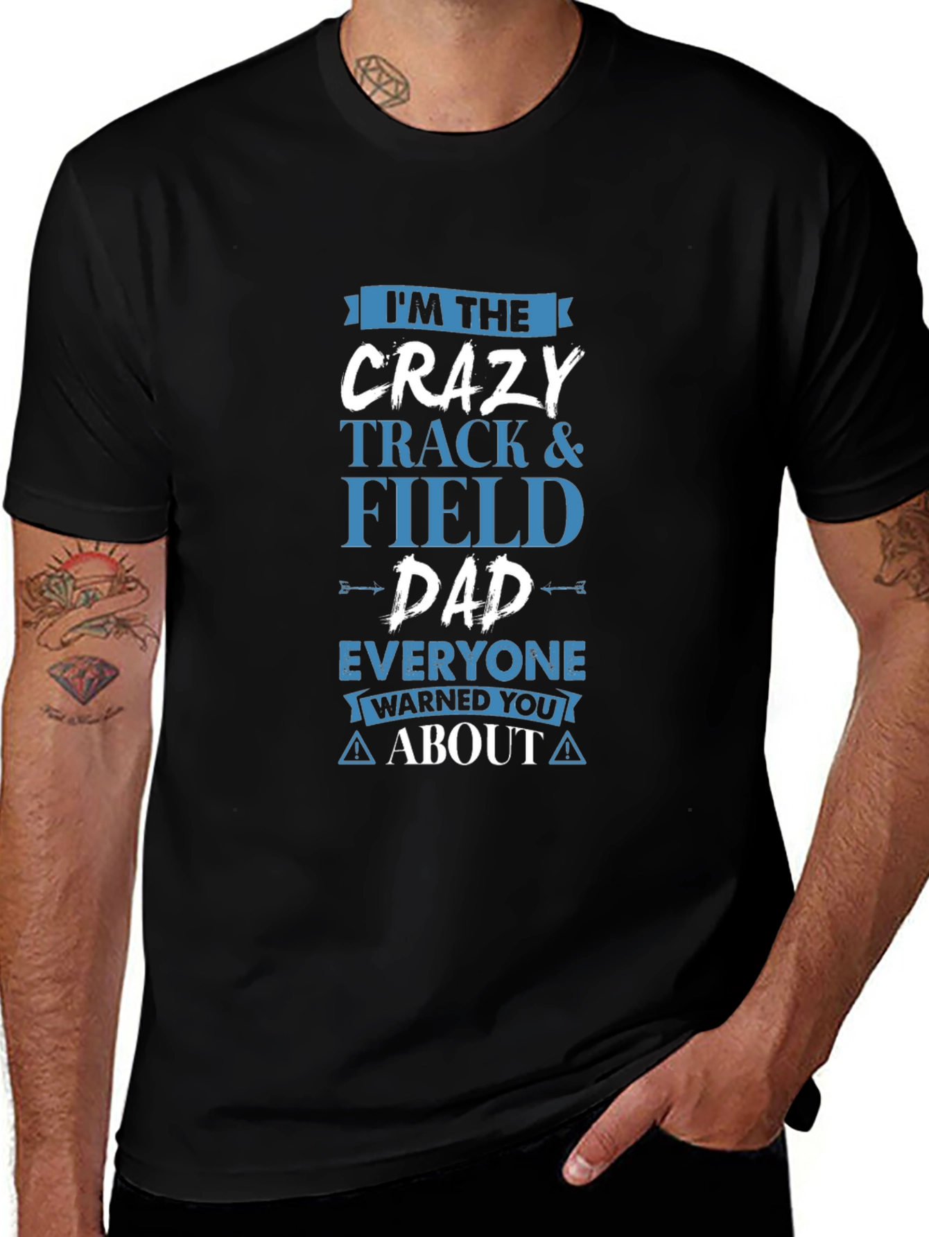 Variant 6 of Crazy Track & Field Dad T-Shirt