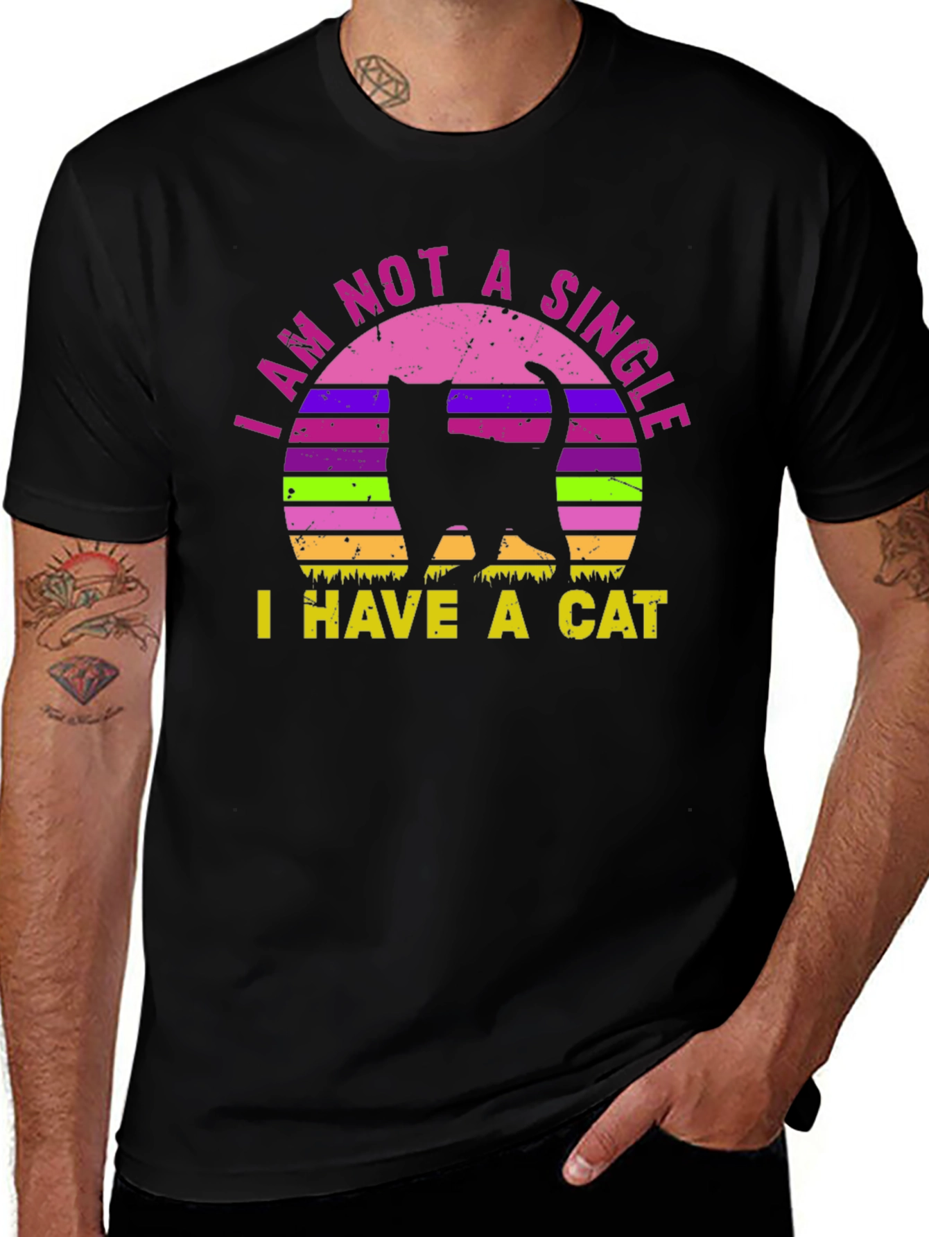 Variant 27 of I Am Not Single - I Have A Cat T-Shirt