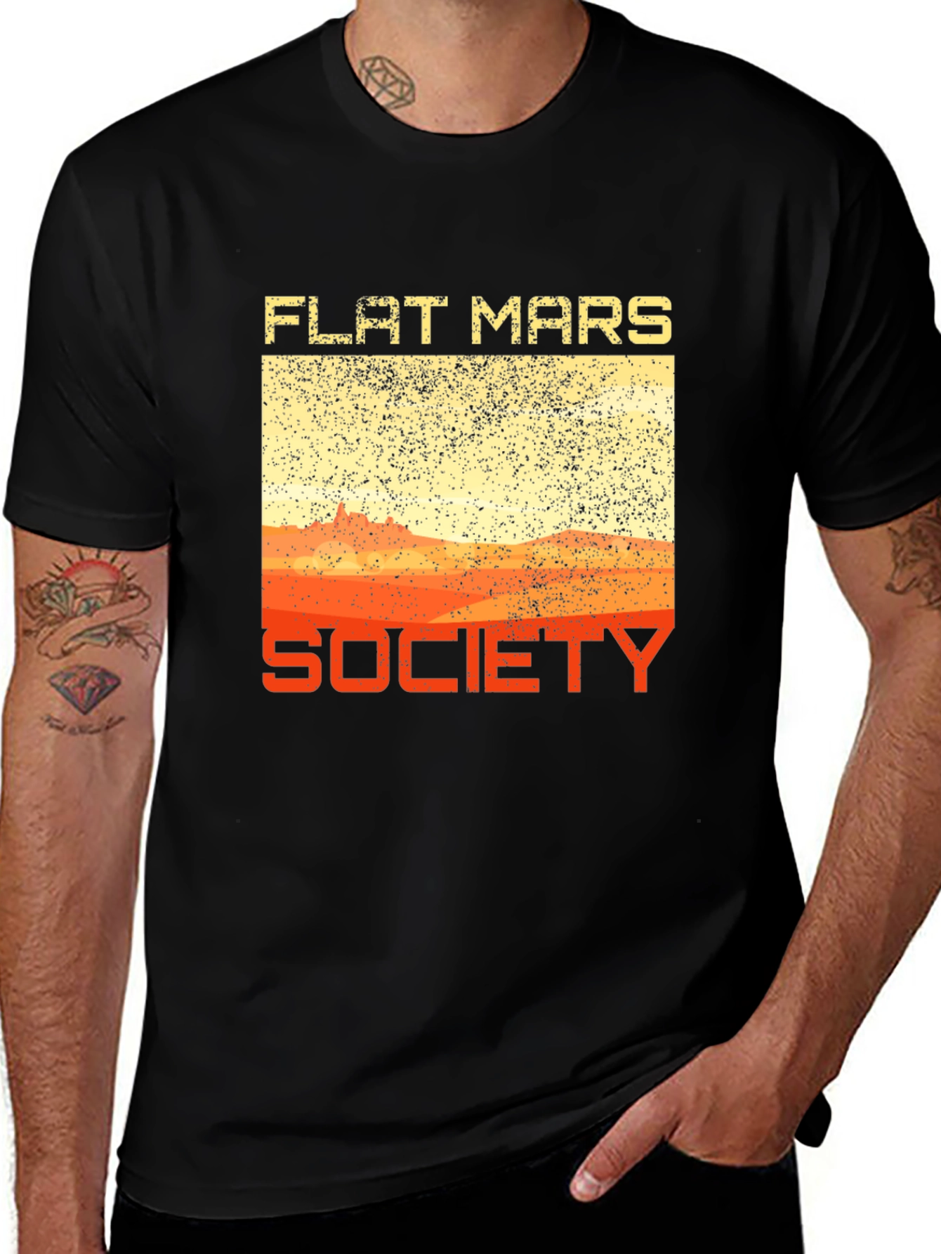 Variant 13 of Flat Mars Society Graphic T-Shirt