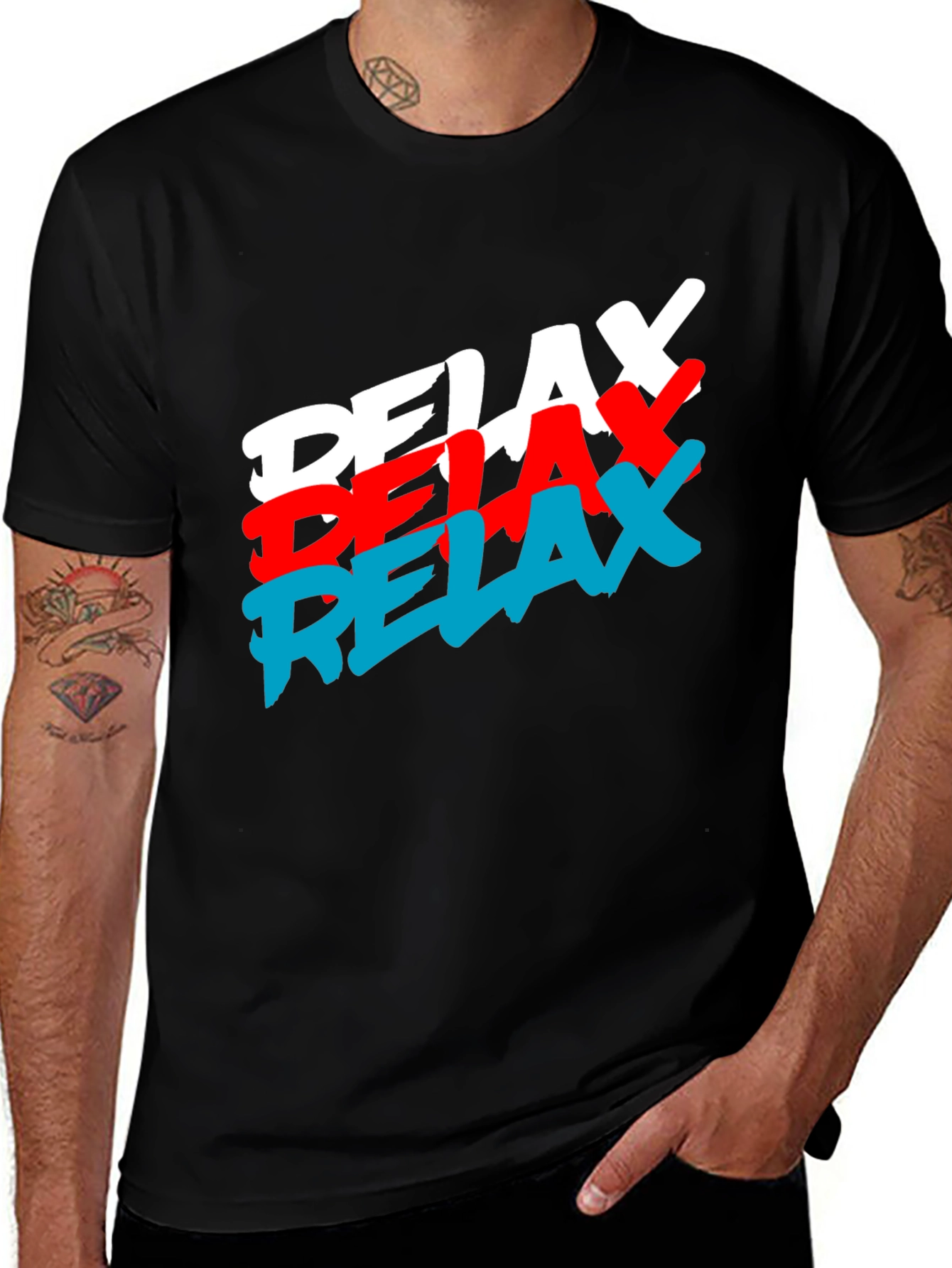 Variant 5 of Relax Graphic Tee - Casual Comfort