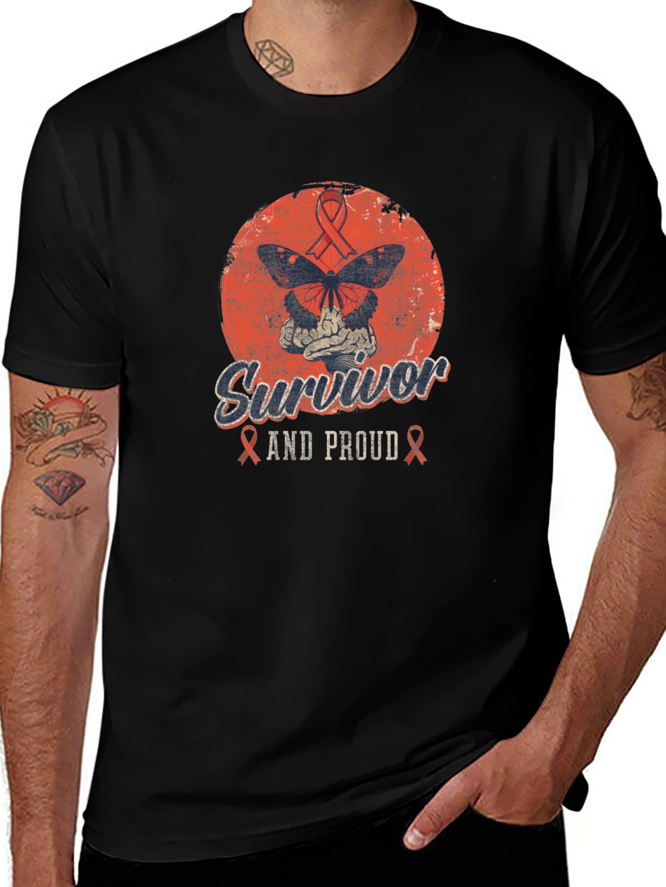 Variant 7 of Survivor & Proud Graphic T-Shirt