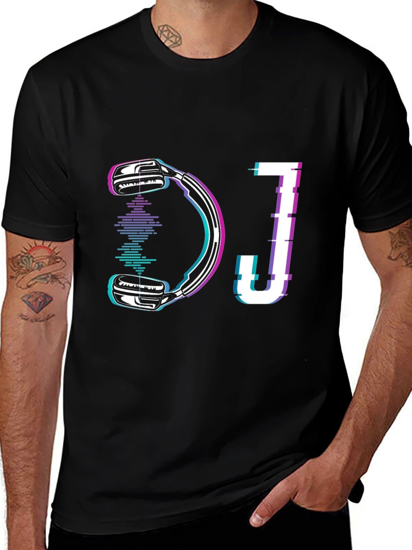 DJ Headphones Graphic T-Shirt - Music Lover's Tee