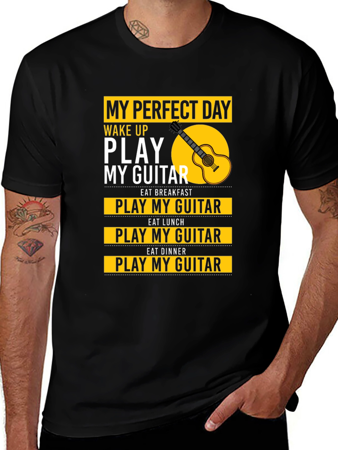 Variant 15 of My Perfect Day Guitar T-Shirt