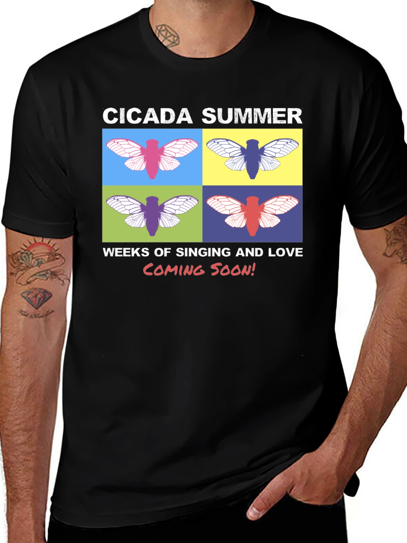 Variant 28 of Cicada Summer Graphic Tee - Weeks of Singing and Love