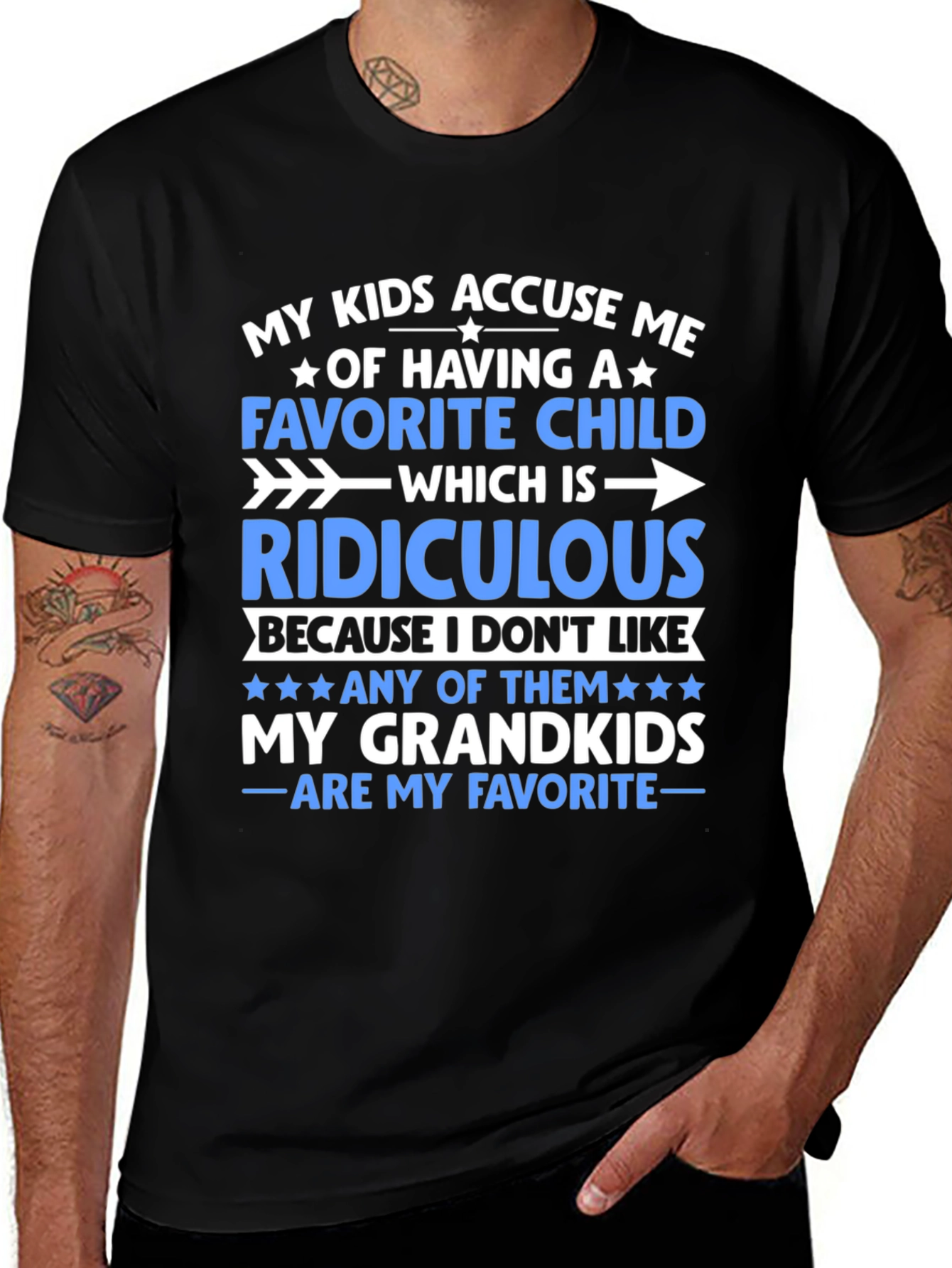 Variant 3 of Funny Grandparent T-Shirt: My Grandkids Are My Favorite