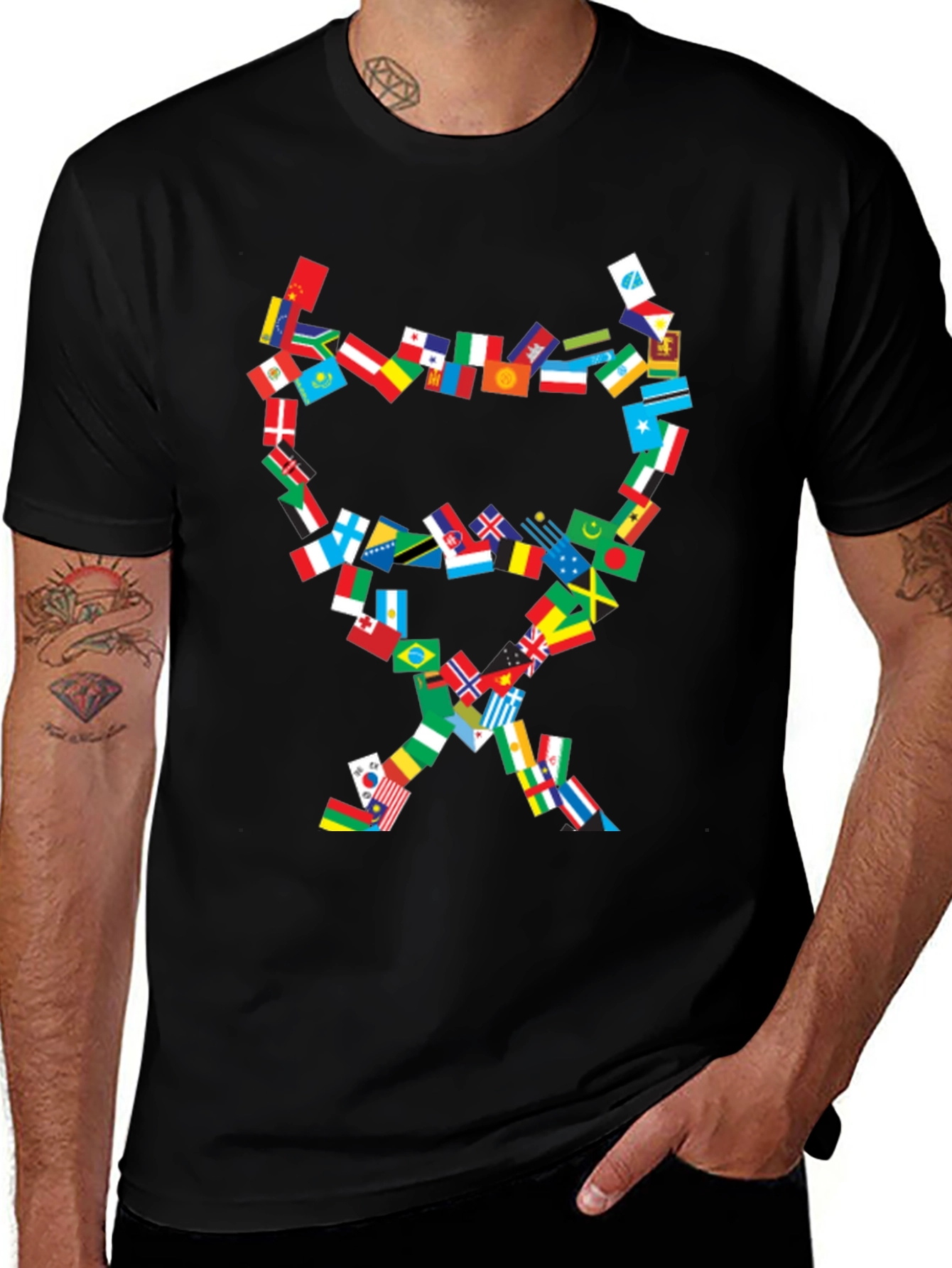 Global Flags T-Shirt - World Pride Design