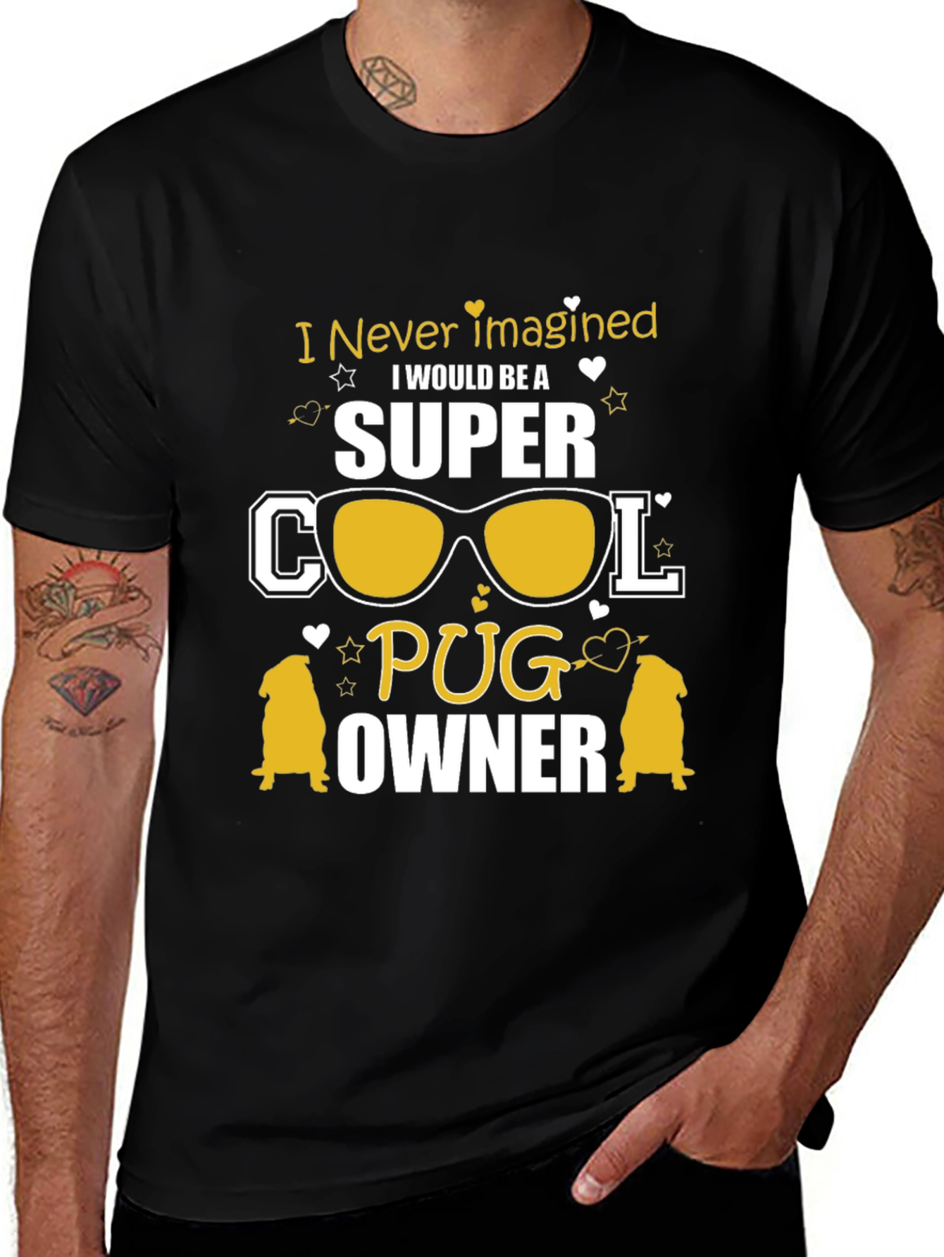 Variant 14 of Super Cool Pug Owner T-Shirt