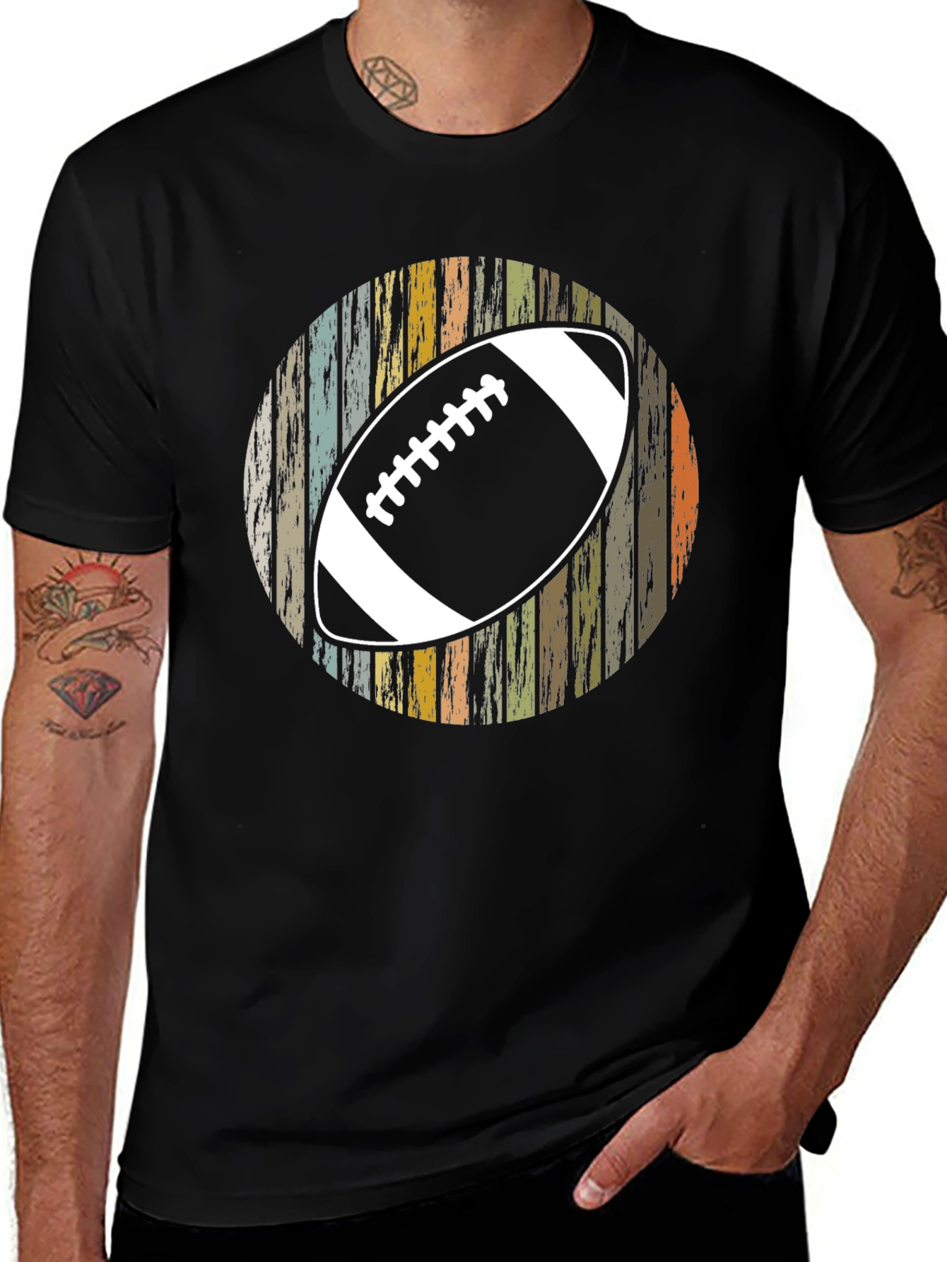 Variant 28 of Retro Football Graphic T-Shirt