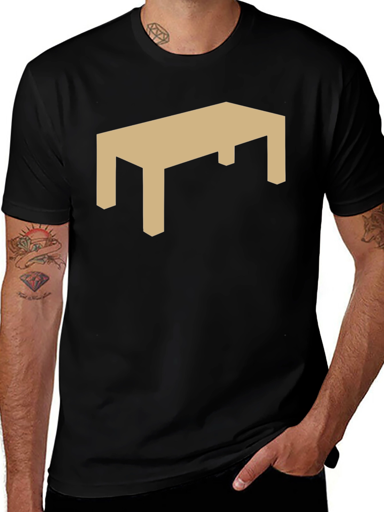 Variant 7 of Table Graphic Black Tee
