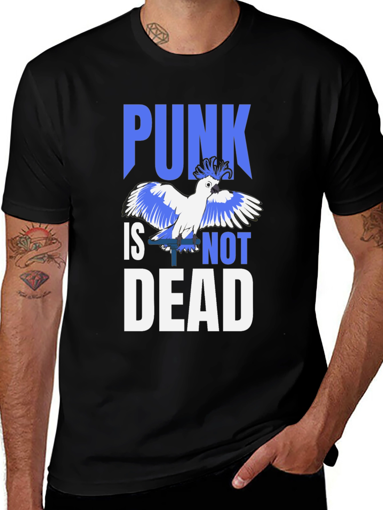 Variant 24 of Punk Is Not Dead T-Shirt with Cockatoo