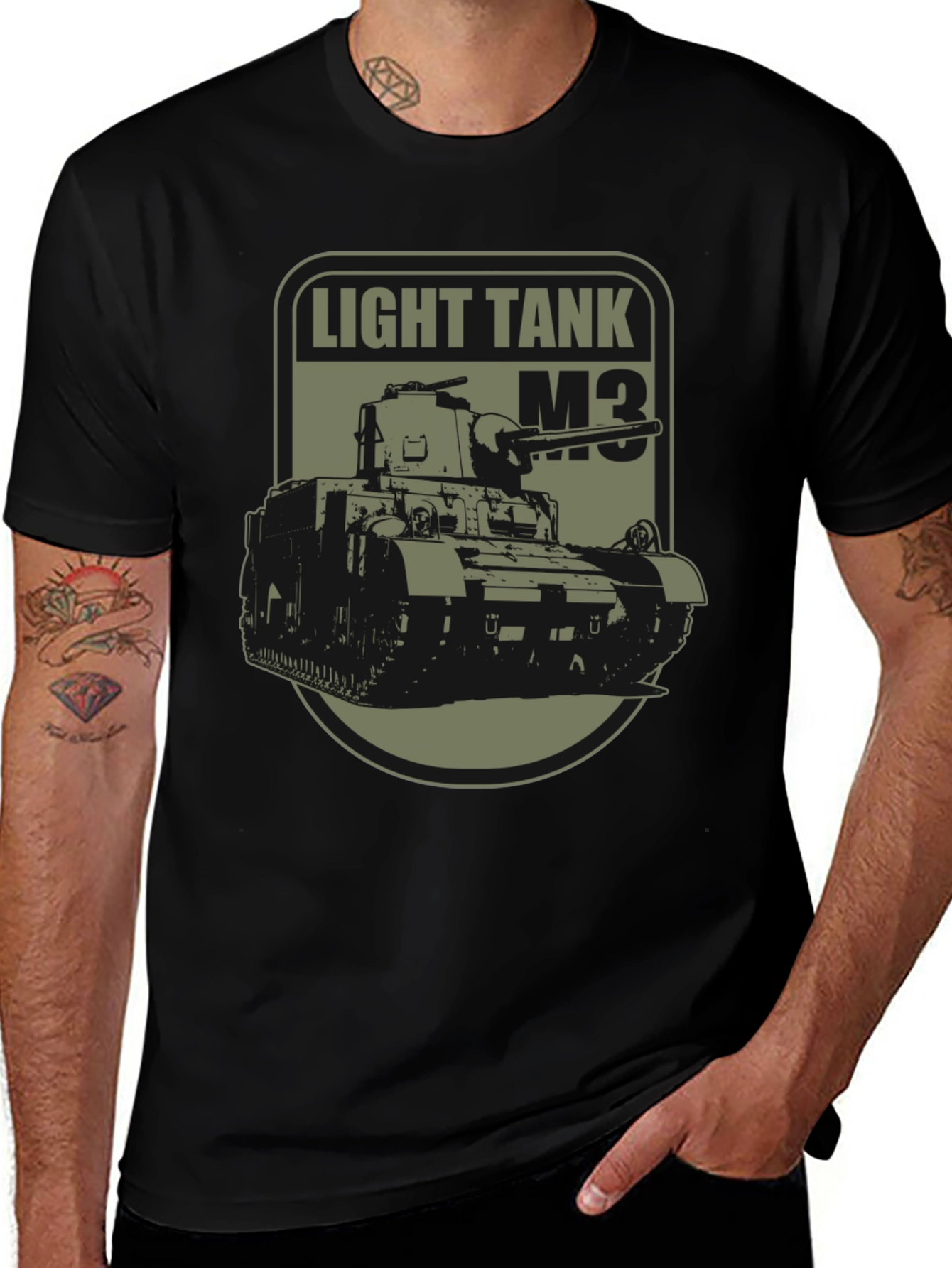 Variant 7 of Light Tank M3 T-Shirt - Vintage Military Tee