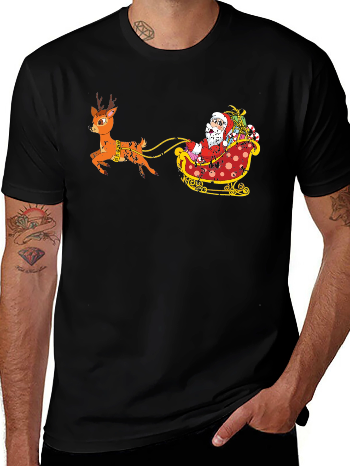Santa's Sleigh Ride Graphic Tee
