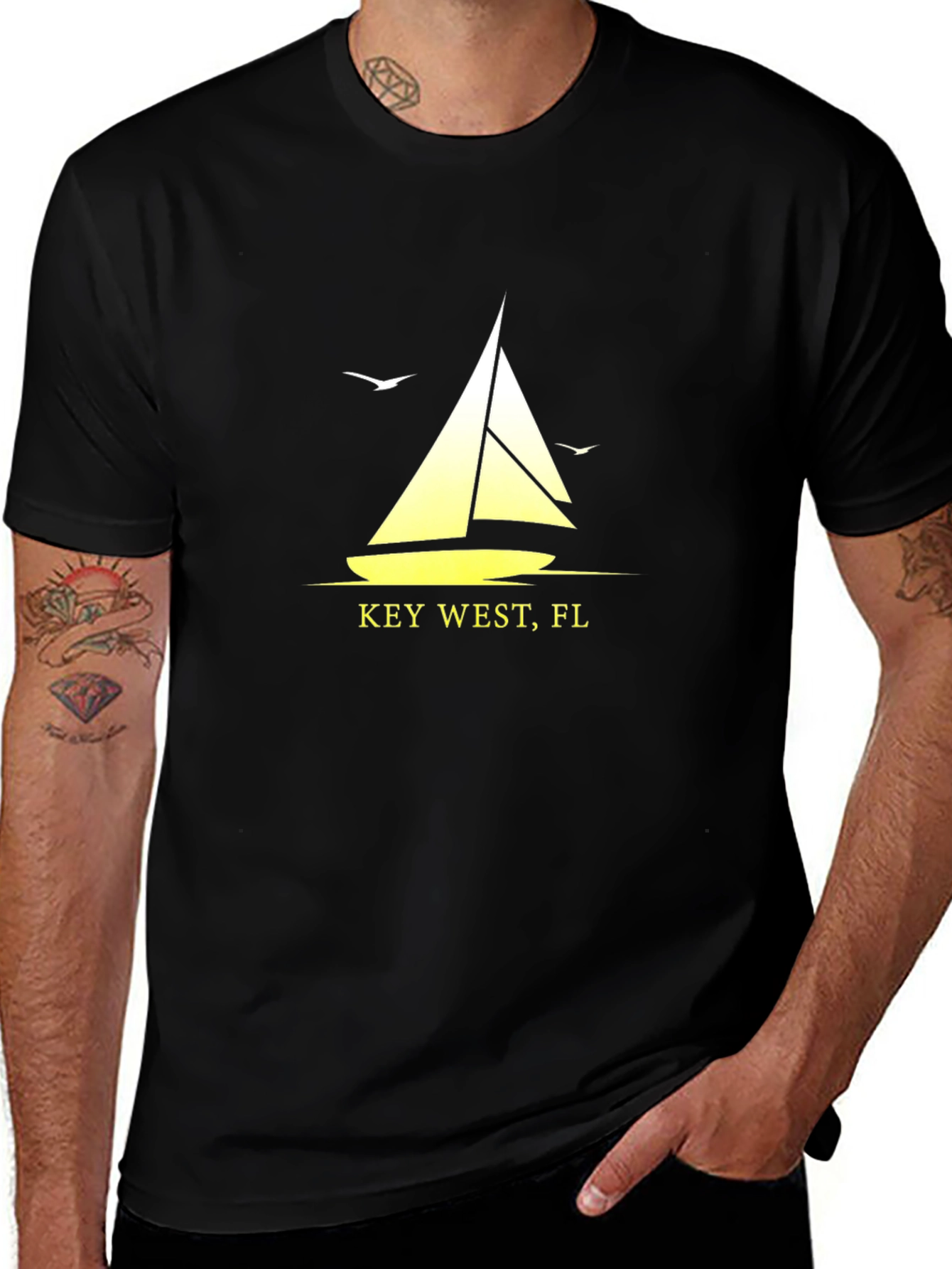 Key West Sailboat Graphic T-Shirt