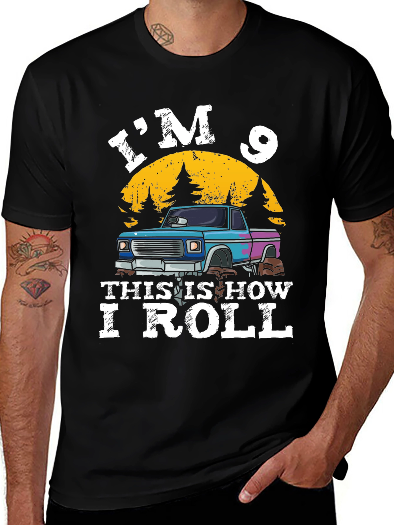 Variant 19 of I'm 9 This Is How I Roll T-Shirt