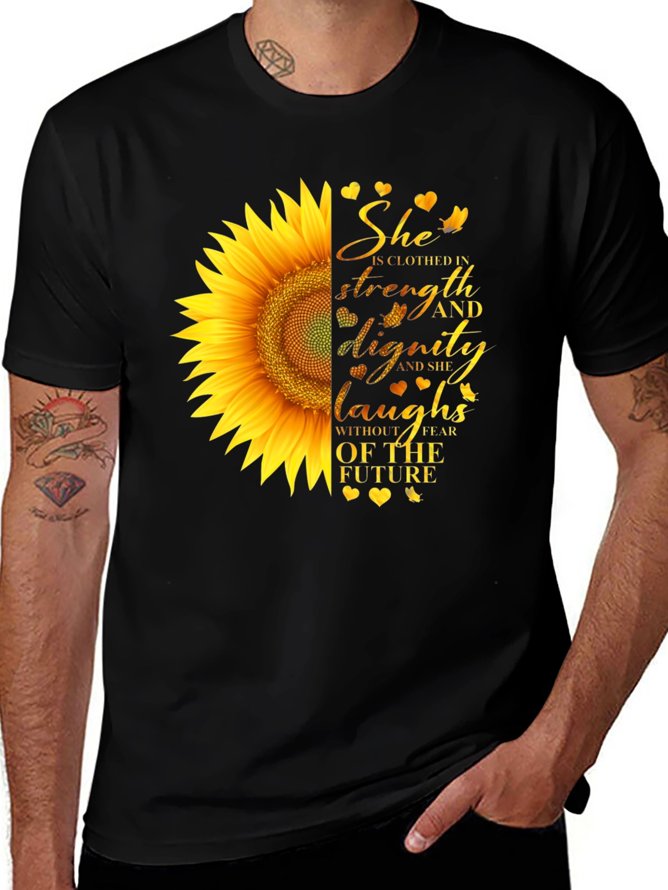 Variant 29 of Sunflower Strength & Dignity Graphic Tee