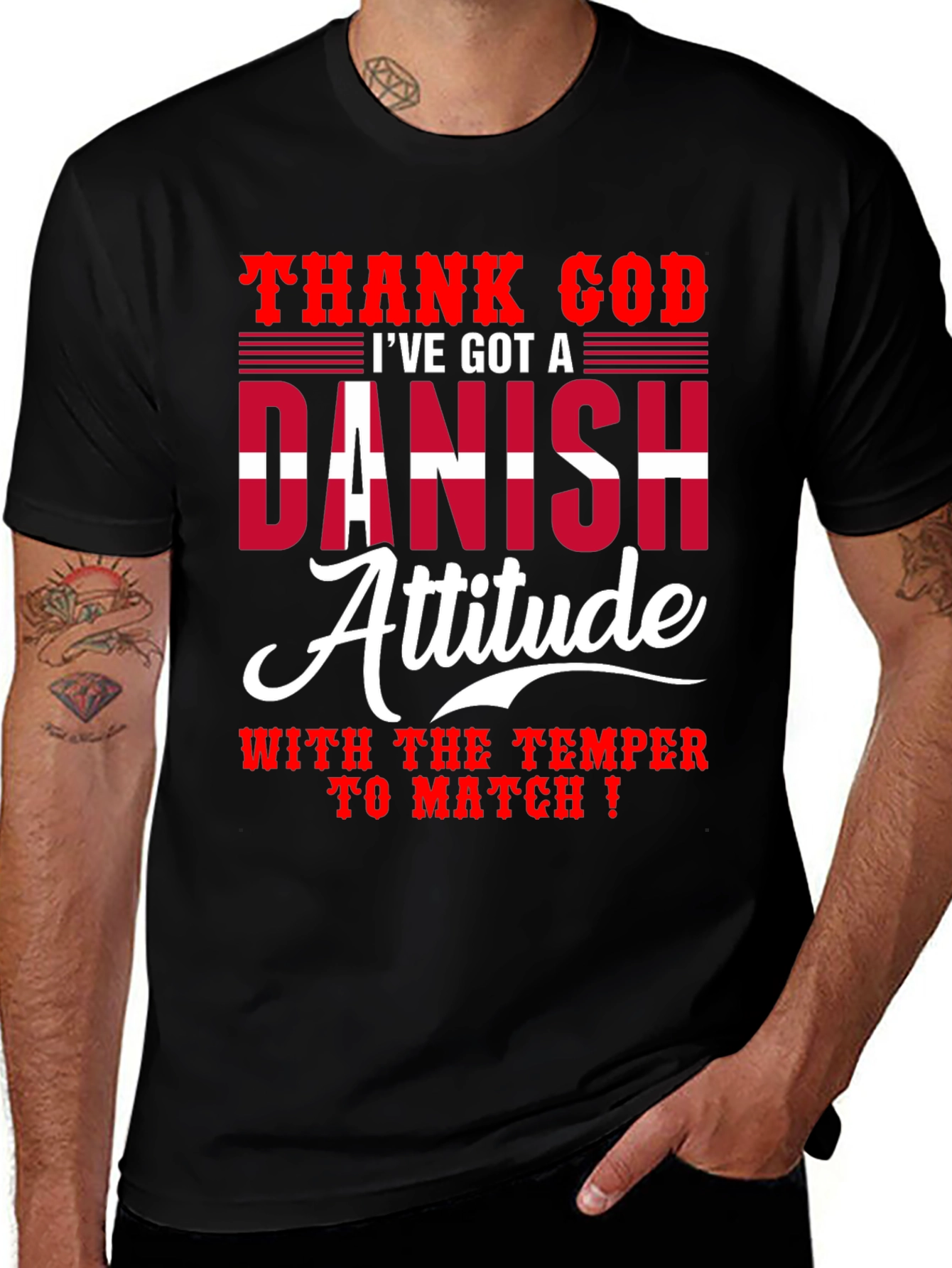 Danish Attitude T-Shirt - Humorous Graphic Tee
