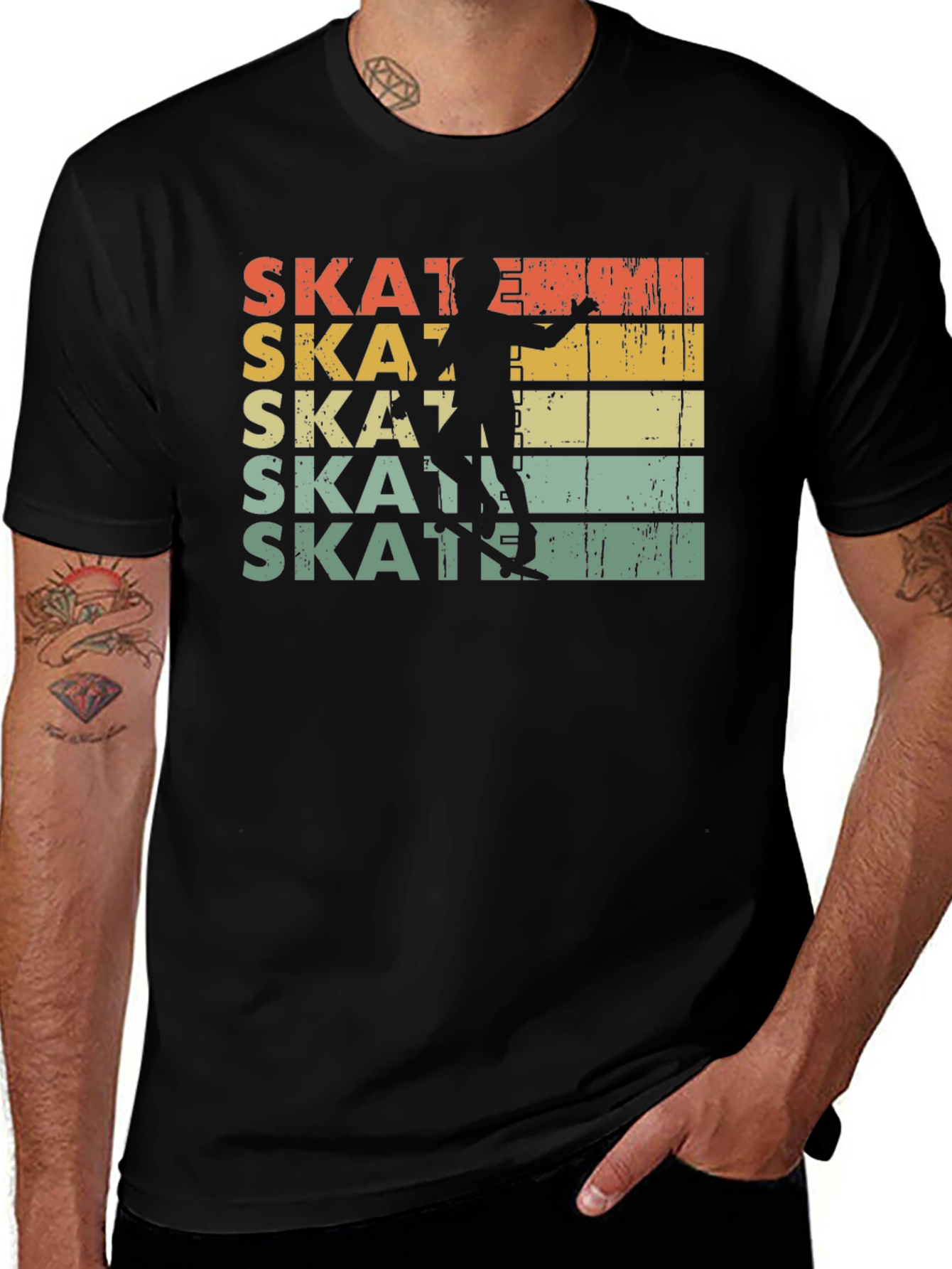 Variant 6 of Retro Skate T-Shirt - Vintage Style Skater Tee