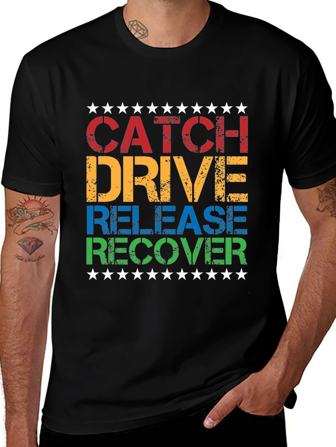 Variant 19 of Catch Drive Release Recover Graphic Tee