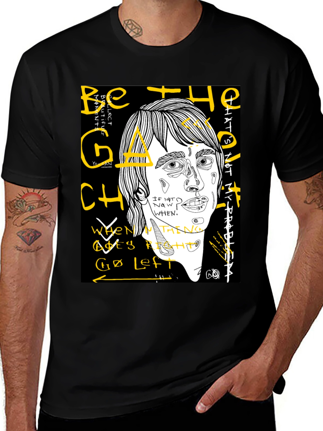 Variant 6 of Abstract Graphic T-Shirt - Be the Change