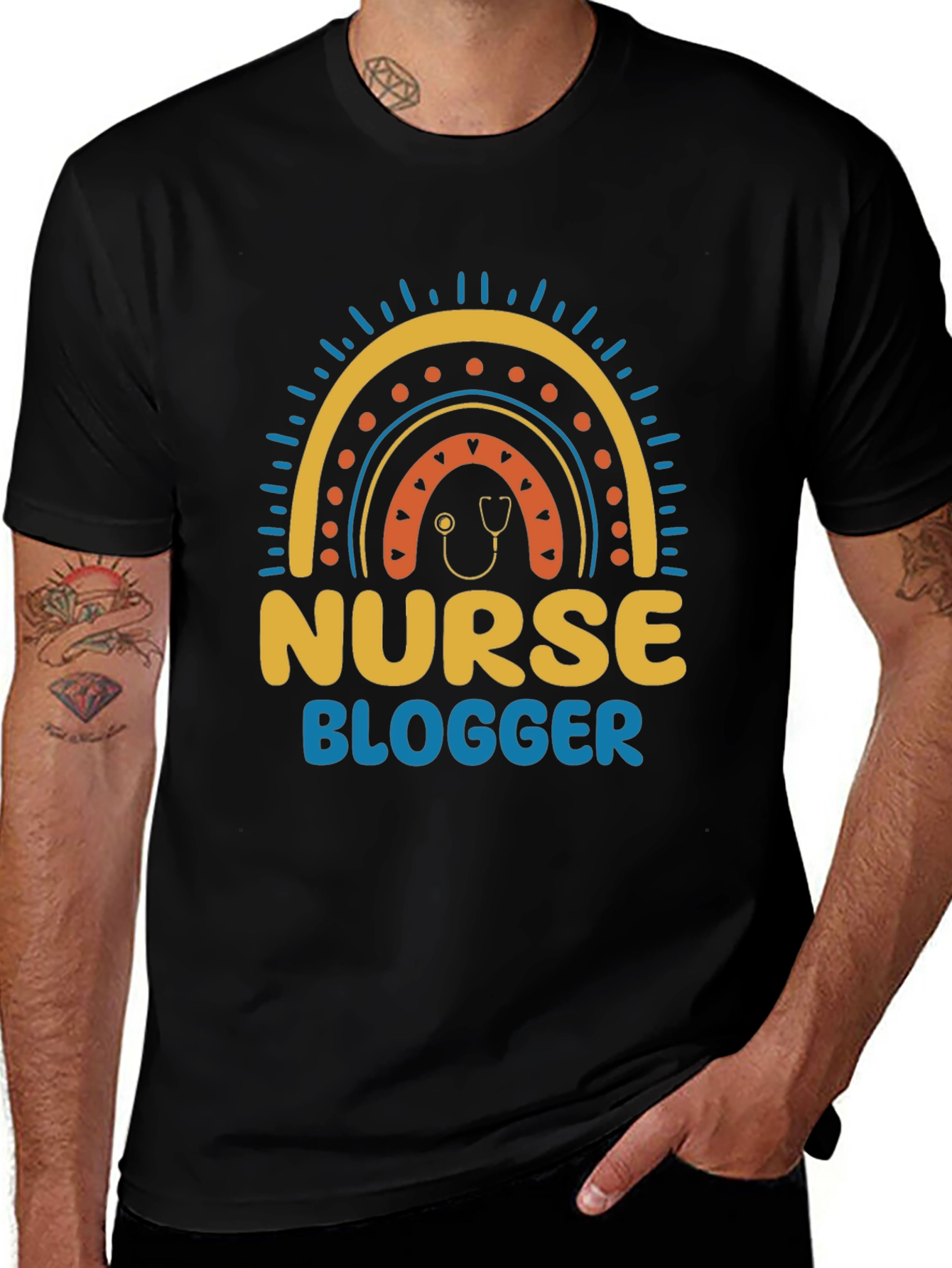 Nurse Blogger Graphic Tee - Stylish Comfort